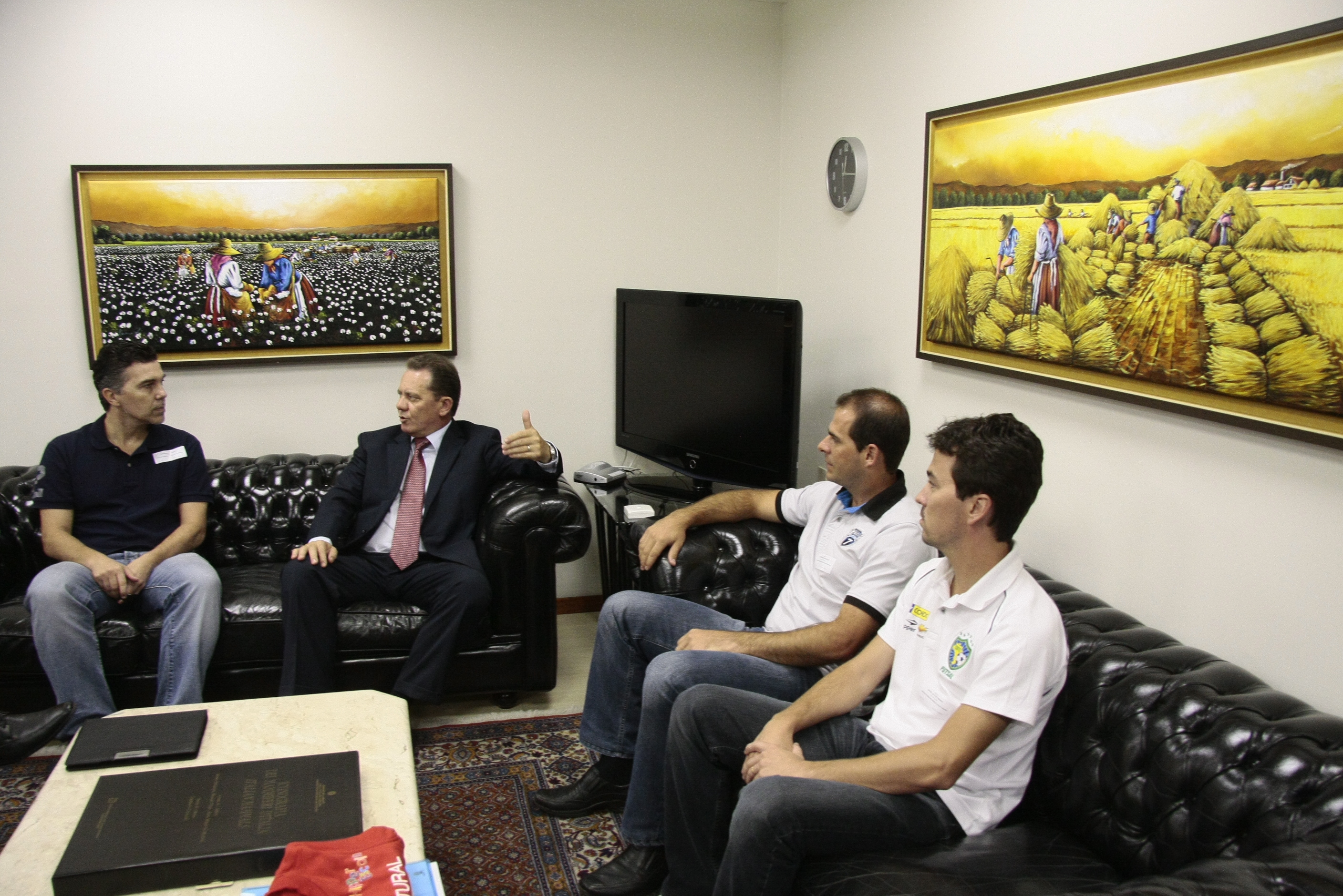 Audiência de Marcos Soratto (Pipoca), ex-técnico da Seleção Brasileira de Futsal. Foto: Eduardo Guedes