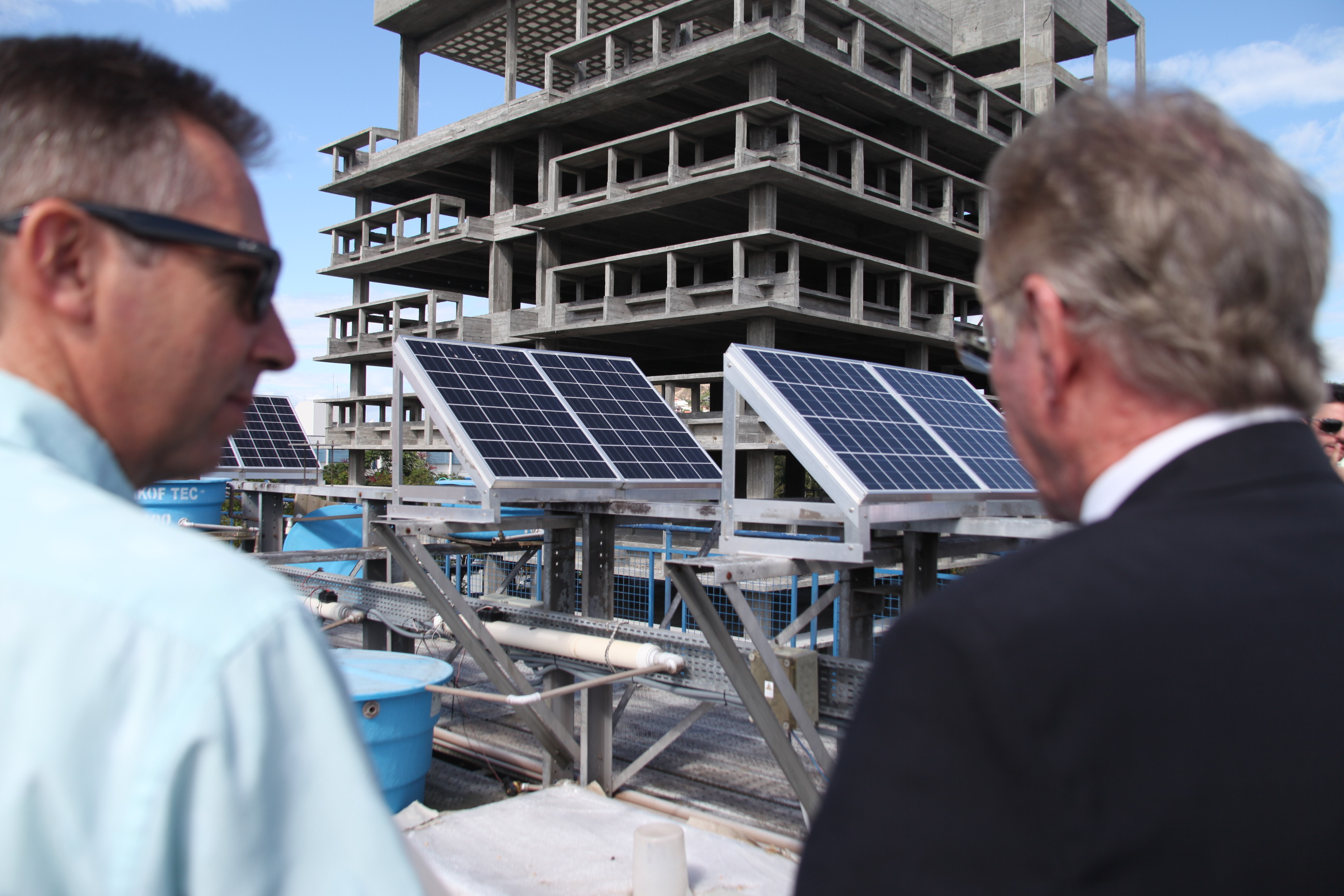 Empresários austríacos visitam projetos de energia solar da UFSC. Foto: Fábio Queiroz
