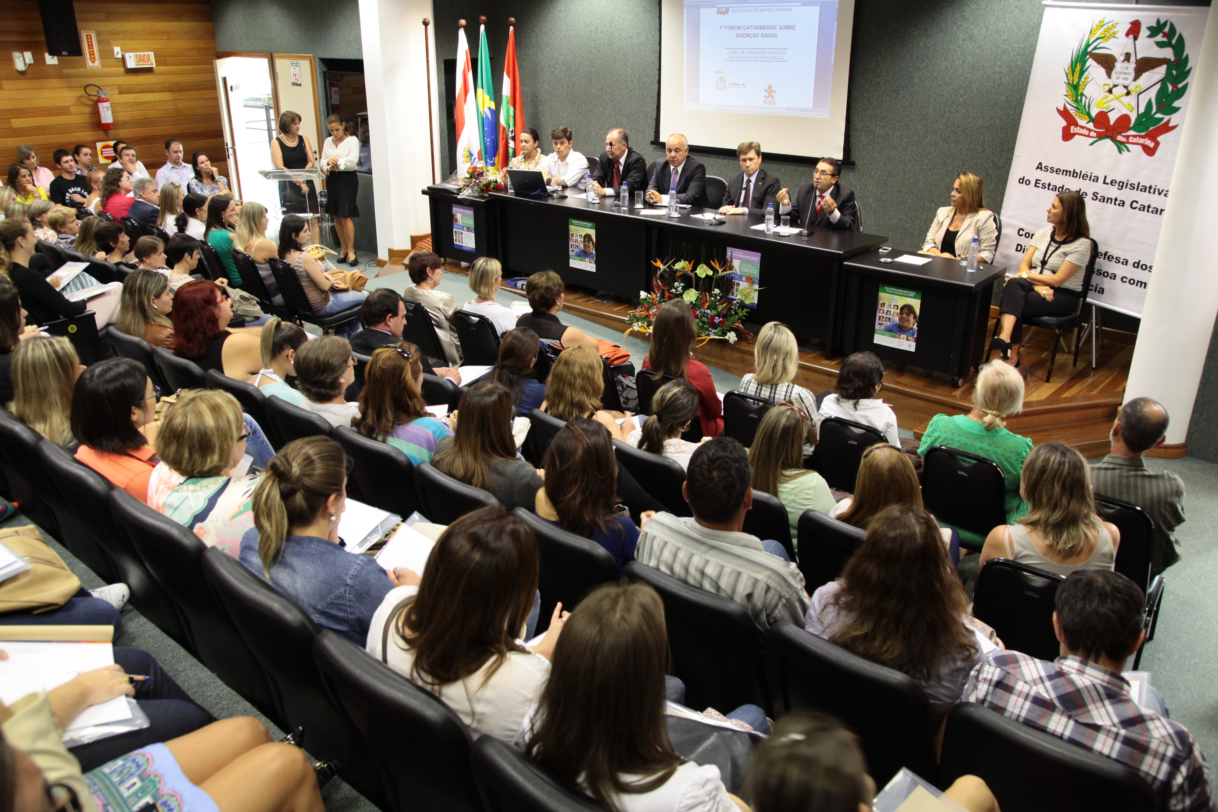 I Fórum Catarinense sobre Doenças Raras. Foto: Miriam Zomer