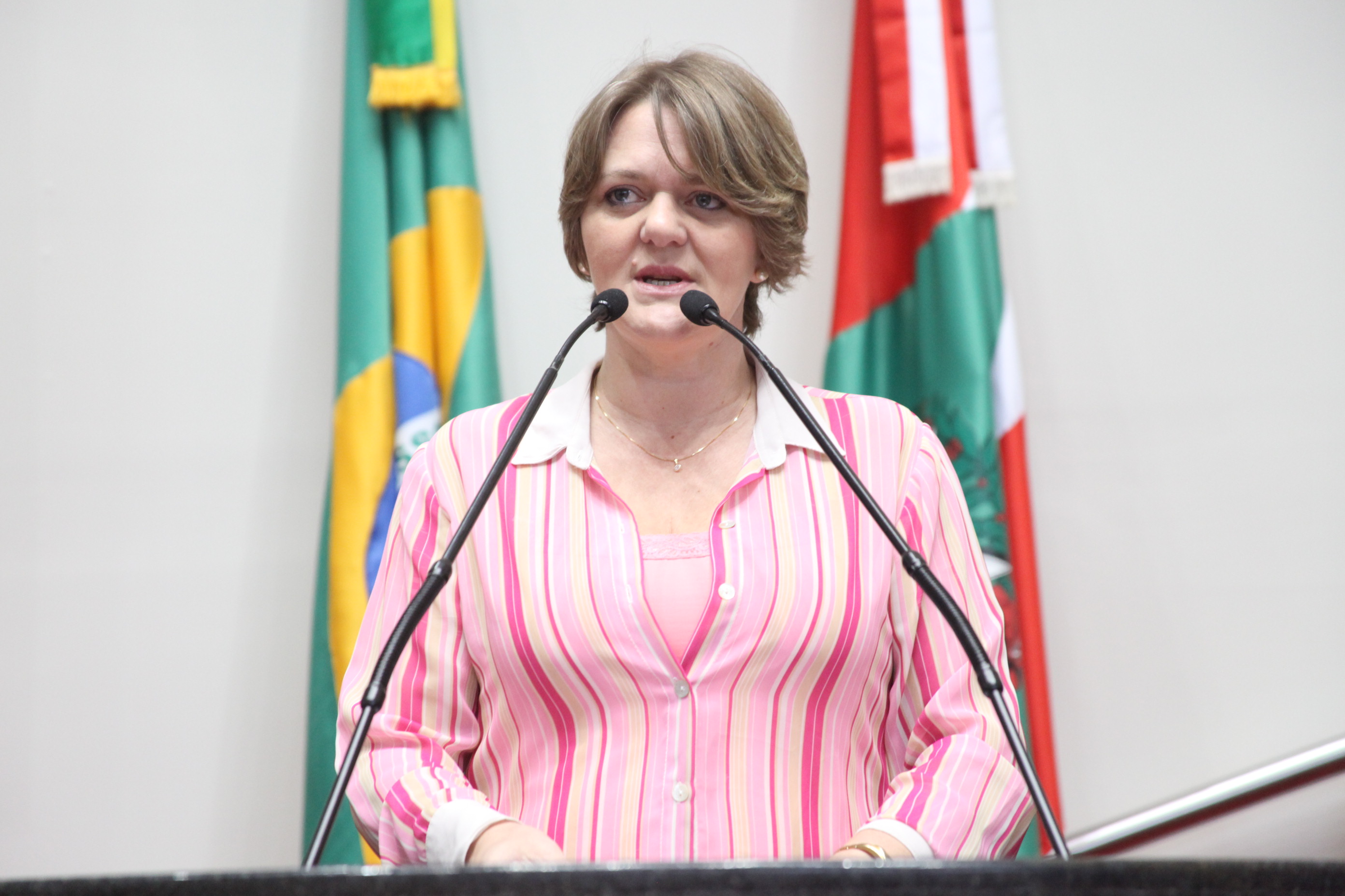 Sessão Ordinária - Plenário Osni Regis. Deputada Luciane Carminatti (PT). Foto: Fábio Queiroz