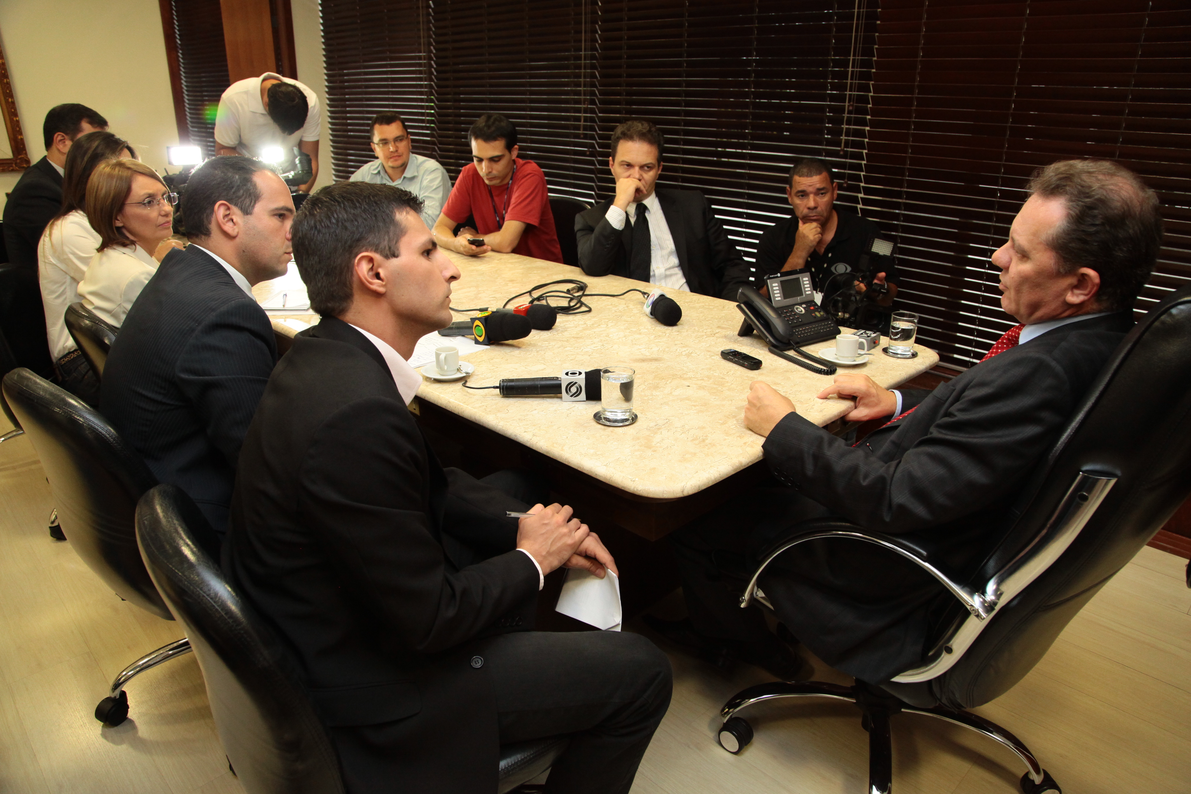 Entrevista Coletiva com o Presidente da Alesc, Deputado Joares Ponticelli. Foto: Miriam Zomer