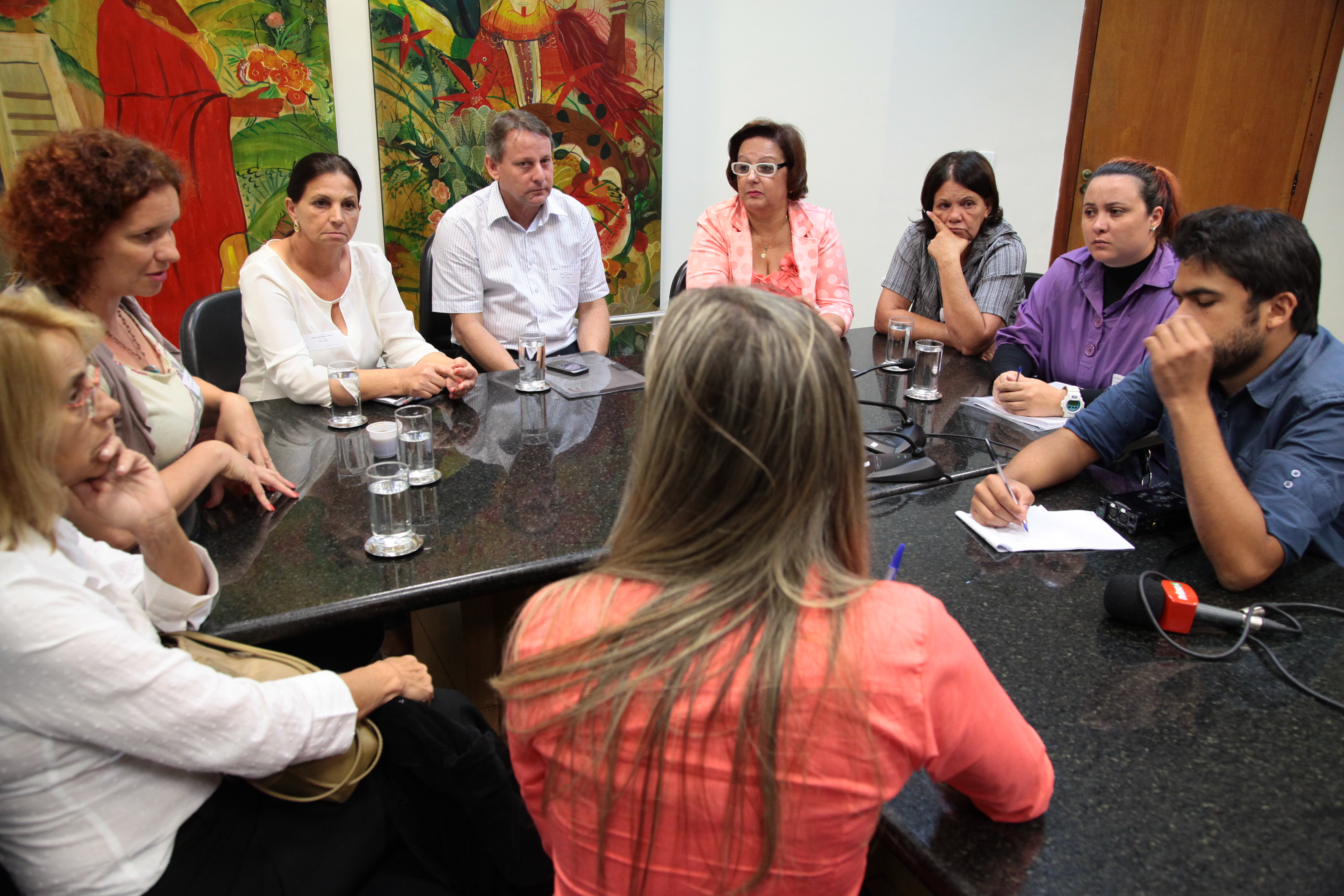 Reunião sobre a demarcação de terras no Morro dos Cavalos