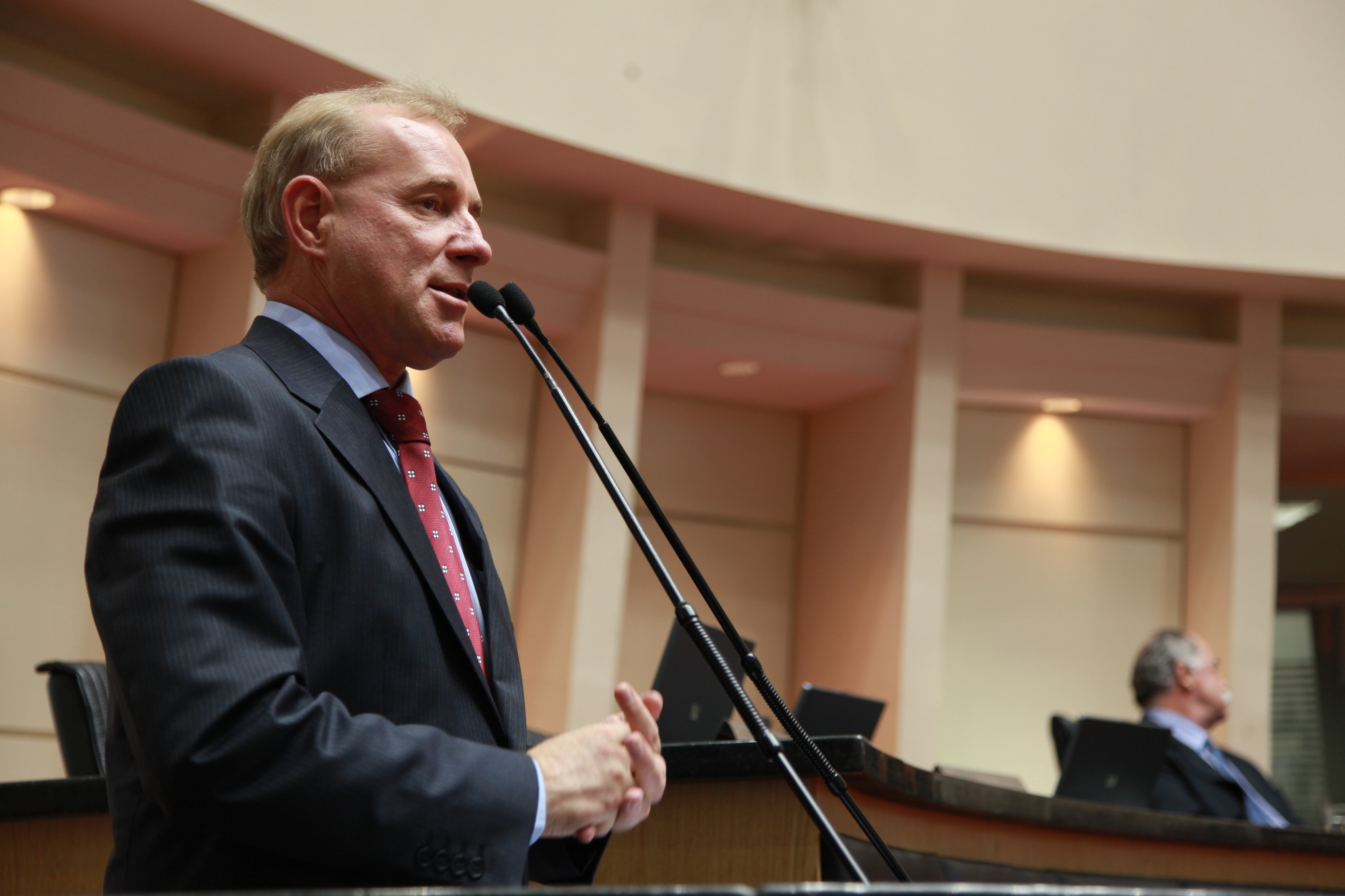 Sessão Ordinária - Plenário Osni Régis - Deputado Aldo Schneider (PMDB) - Foto: Lucas Gabriel Diniz