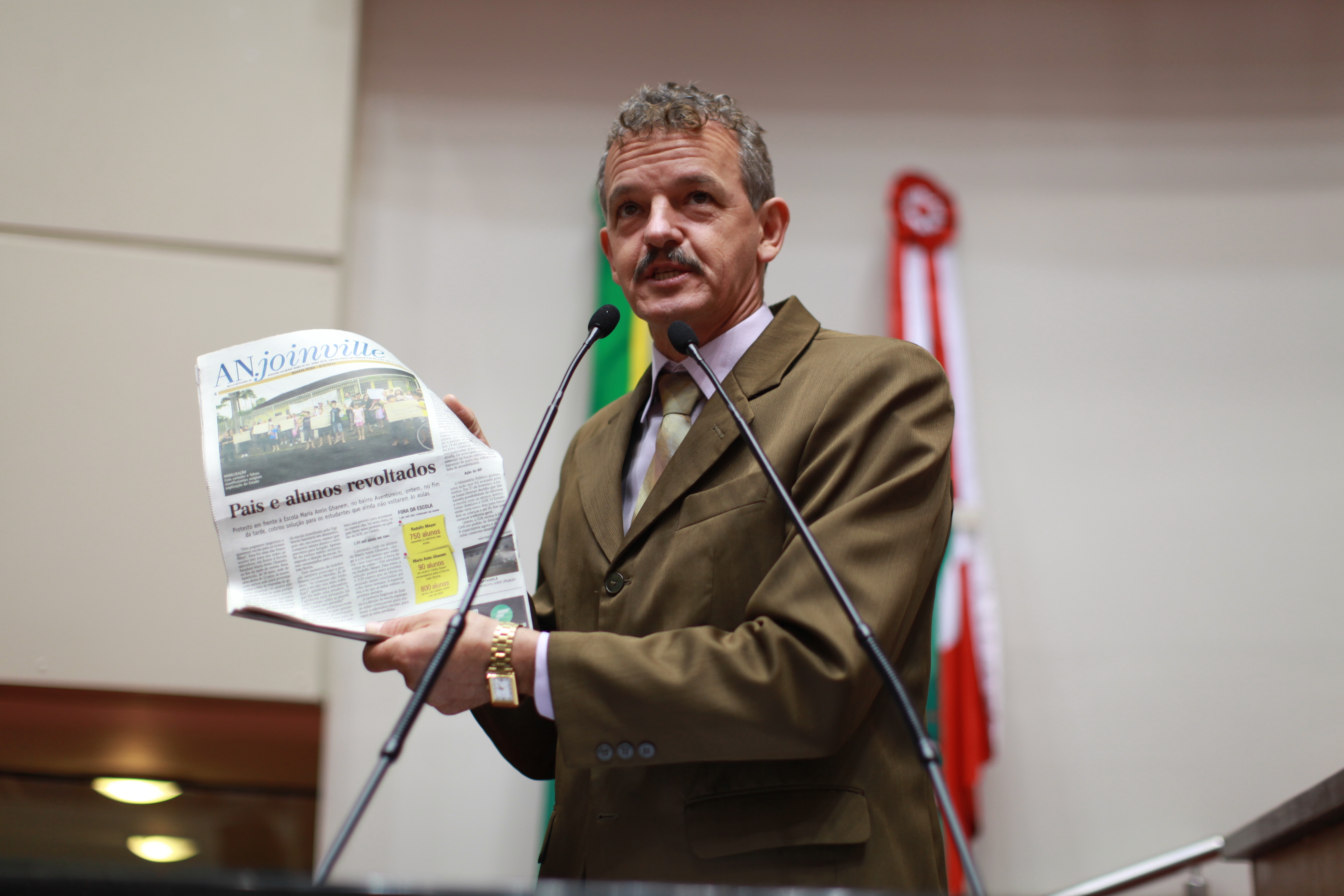 Sessão Ordinária - Plenário Osni Régis -Deputado Dirceu Dresch (PT) - Foto: Lucas Gabriel Diniz