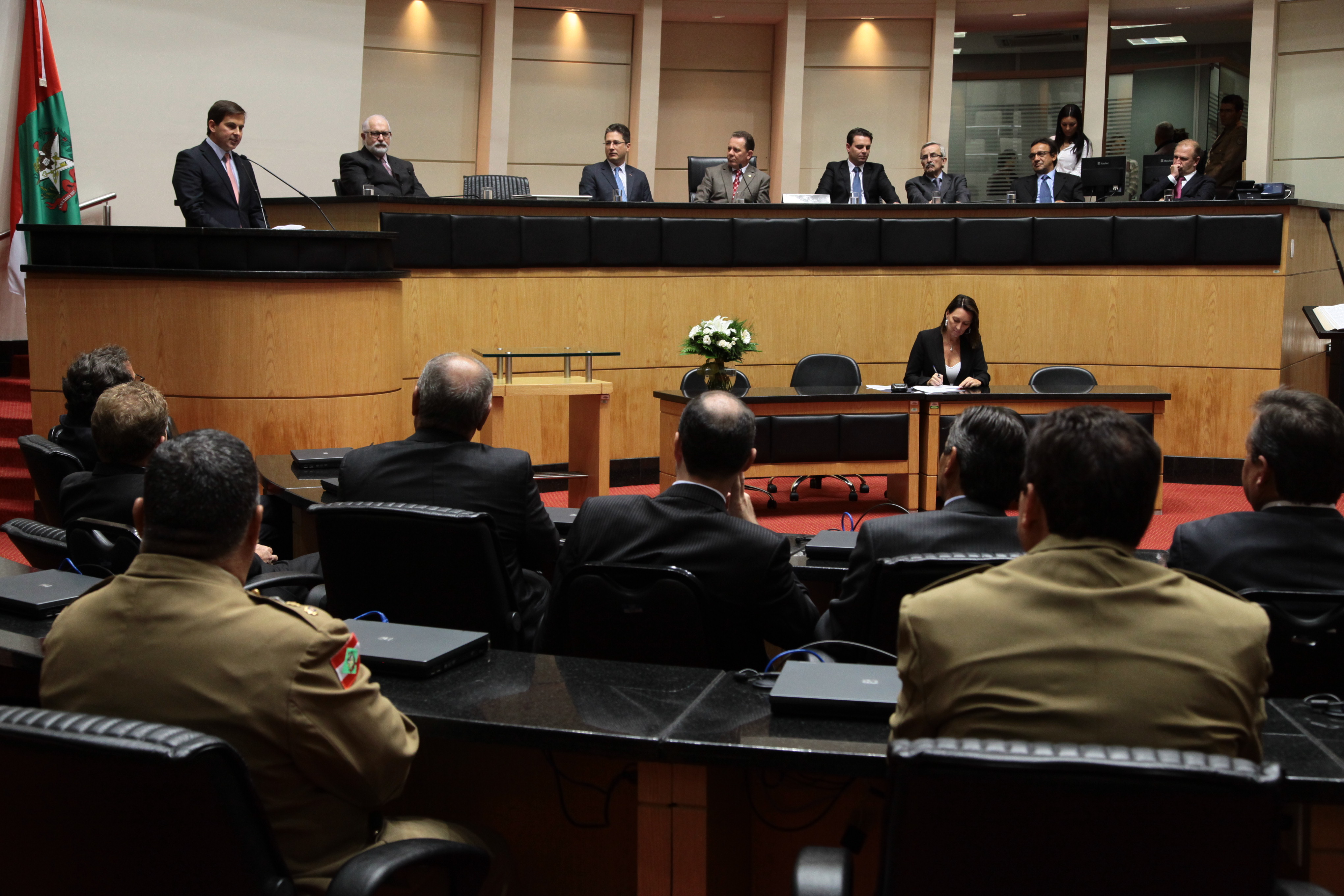 Sessão Solene de concessão de Título de Cidadão Catarinense ao Senhor Eduardo Magnus Smith. Foto: Miriam Zomer