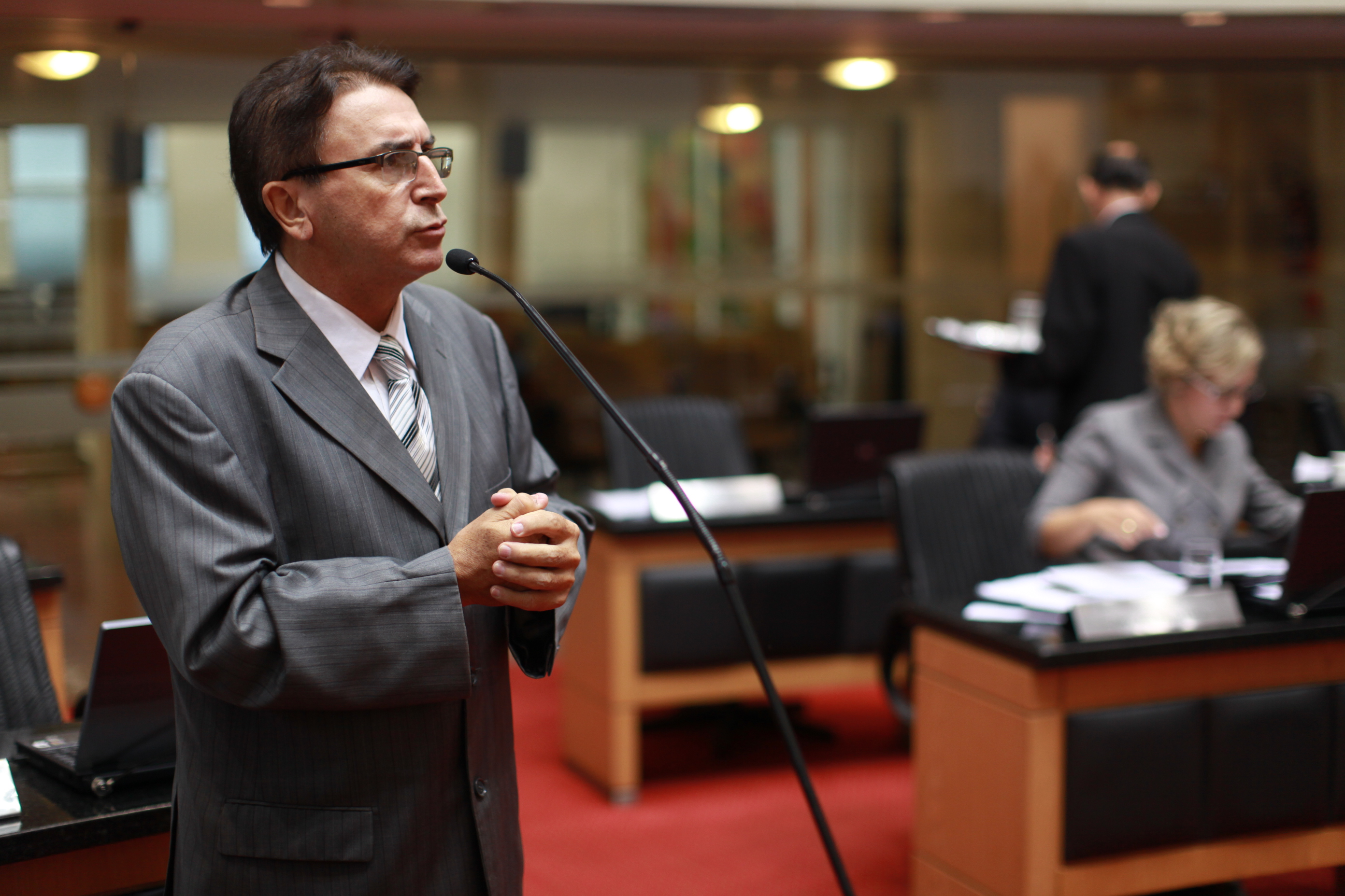 Sessão Ordinária - Plenário Osni Régis - Deputado Antônio Aguiar (PMDB) - Foto: Lucas Gabriel Diniz