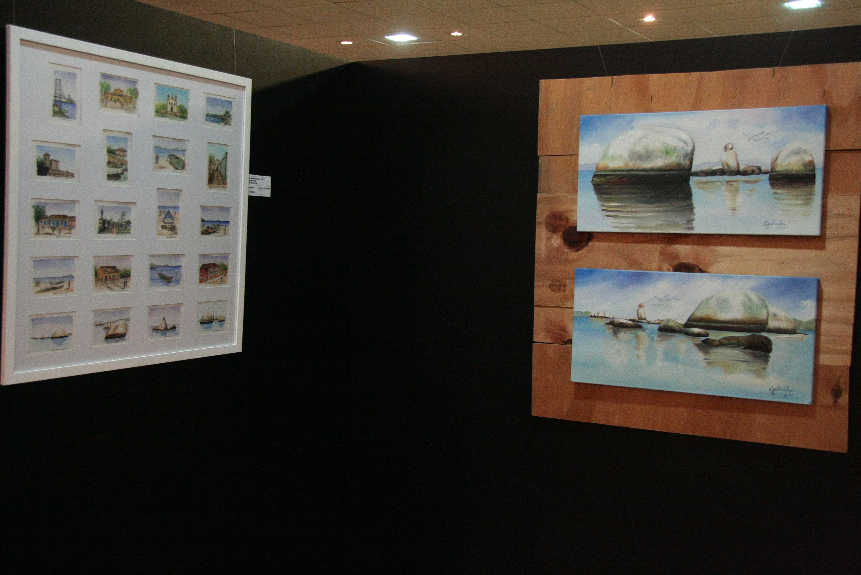 Exposição de Pintura - Minha Floripa de Gabriela Luft - Foto: Eduardo Guedes de Oliveira