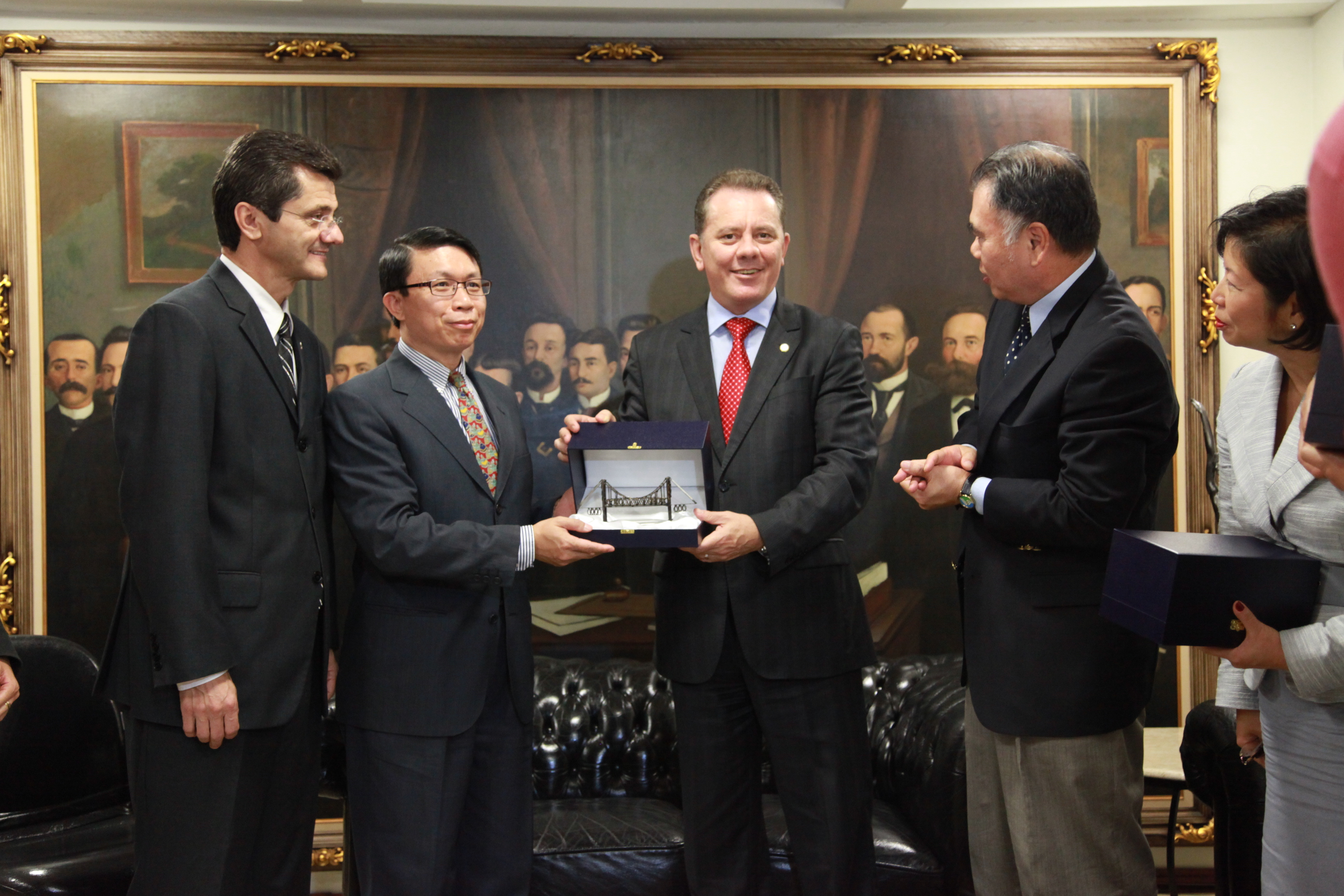 Comitiva de Taiwan - Representante do Escritório Econômico e Cultural de Taipei é recebido - Foto: Lucas Gabriel Diniz