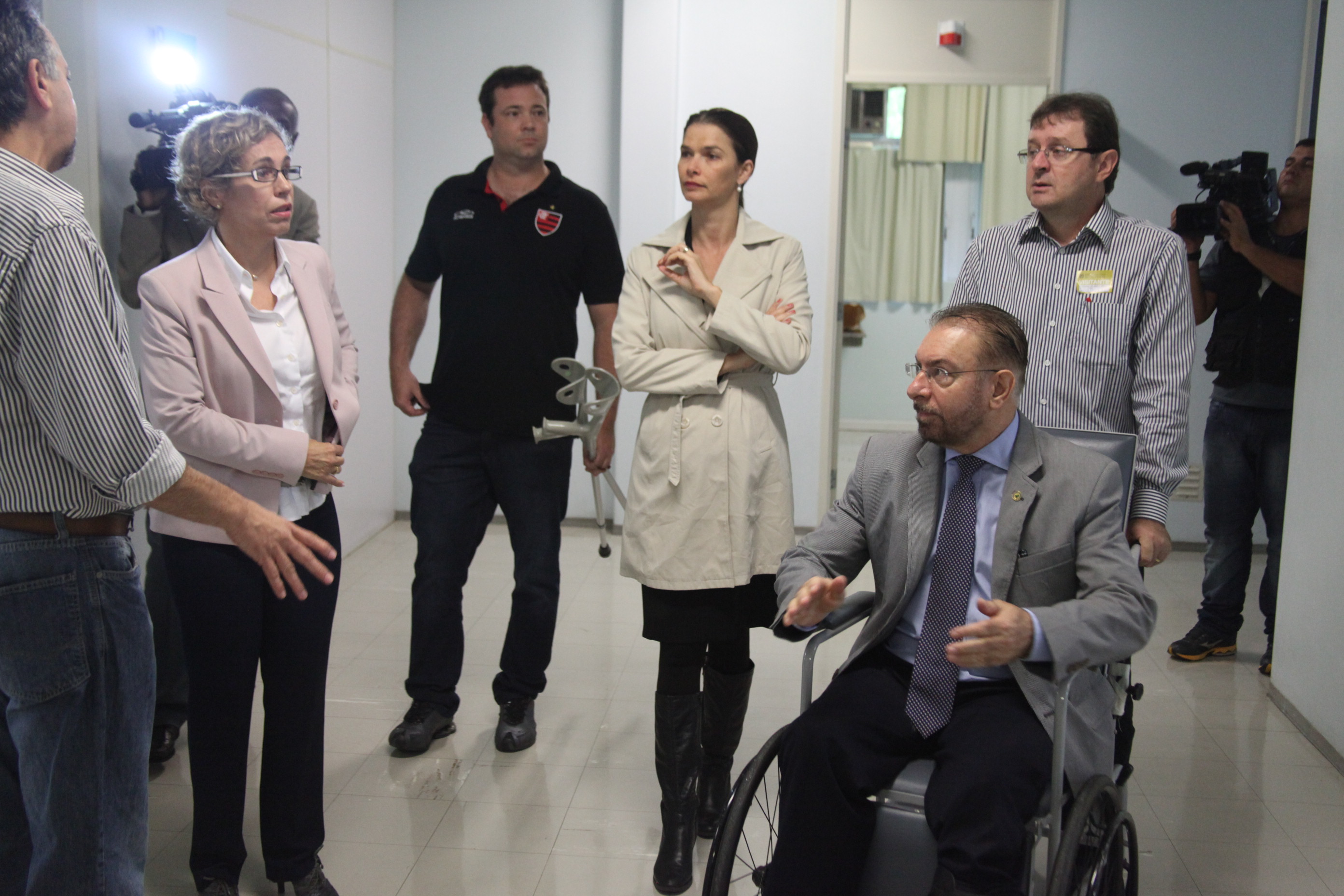 Deputados da Comissão de Saúde fazem vistoria no Hospital Infantil Joana de Gusmão.