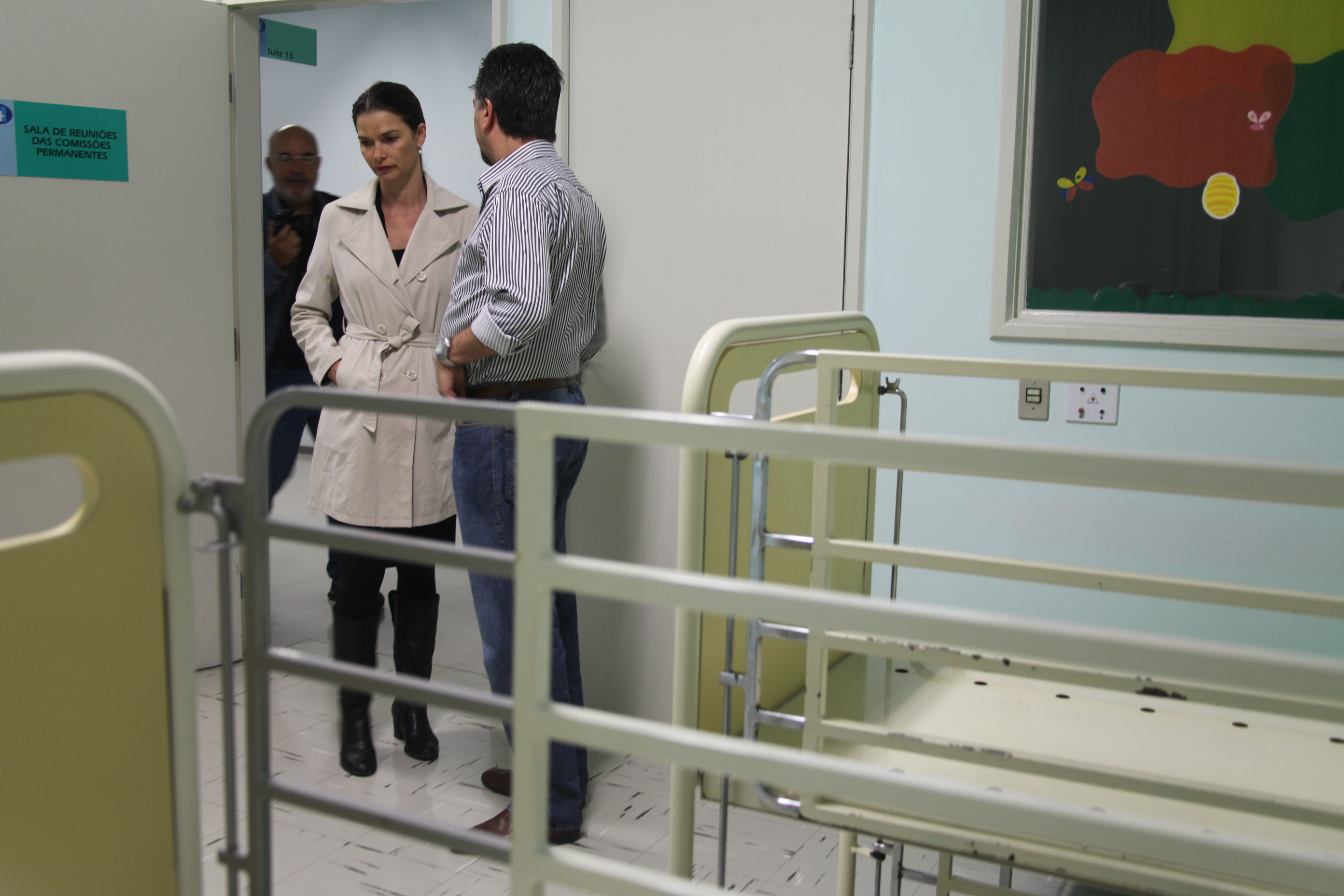 Deputados da Comissão de Saúde fazem vistoria no Hospital Infantil Joana de Gusmão.