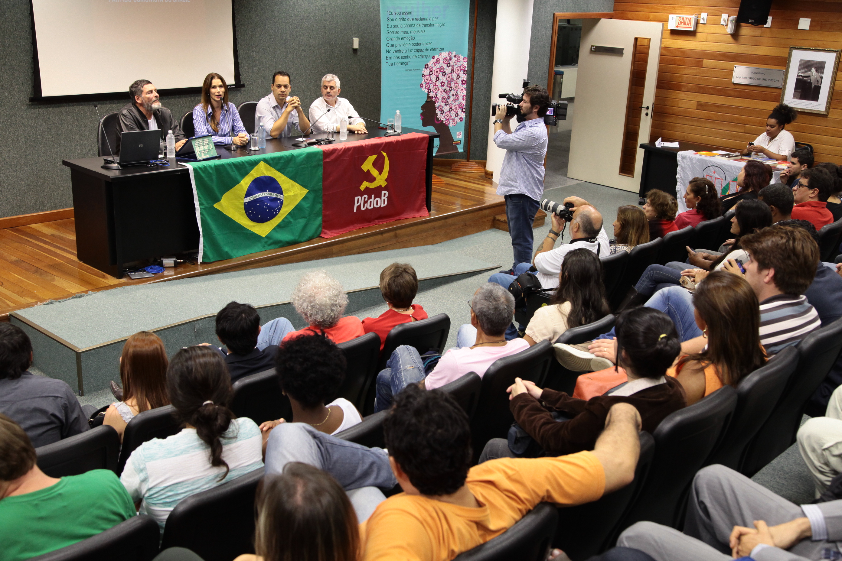 Sessão Especial em homenagem aos 91 anos do Partido Comunista do Brasil - PCdoB. Foto: Miriam Zomer