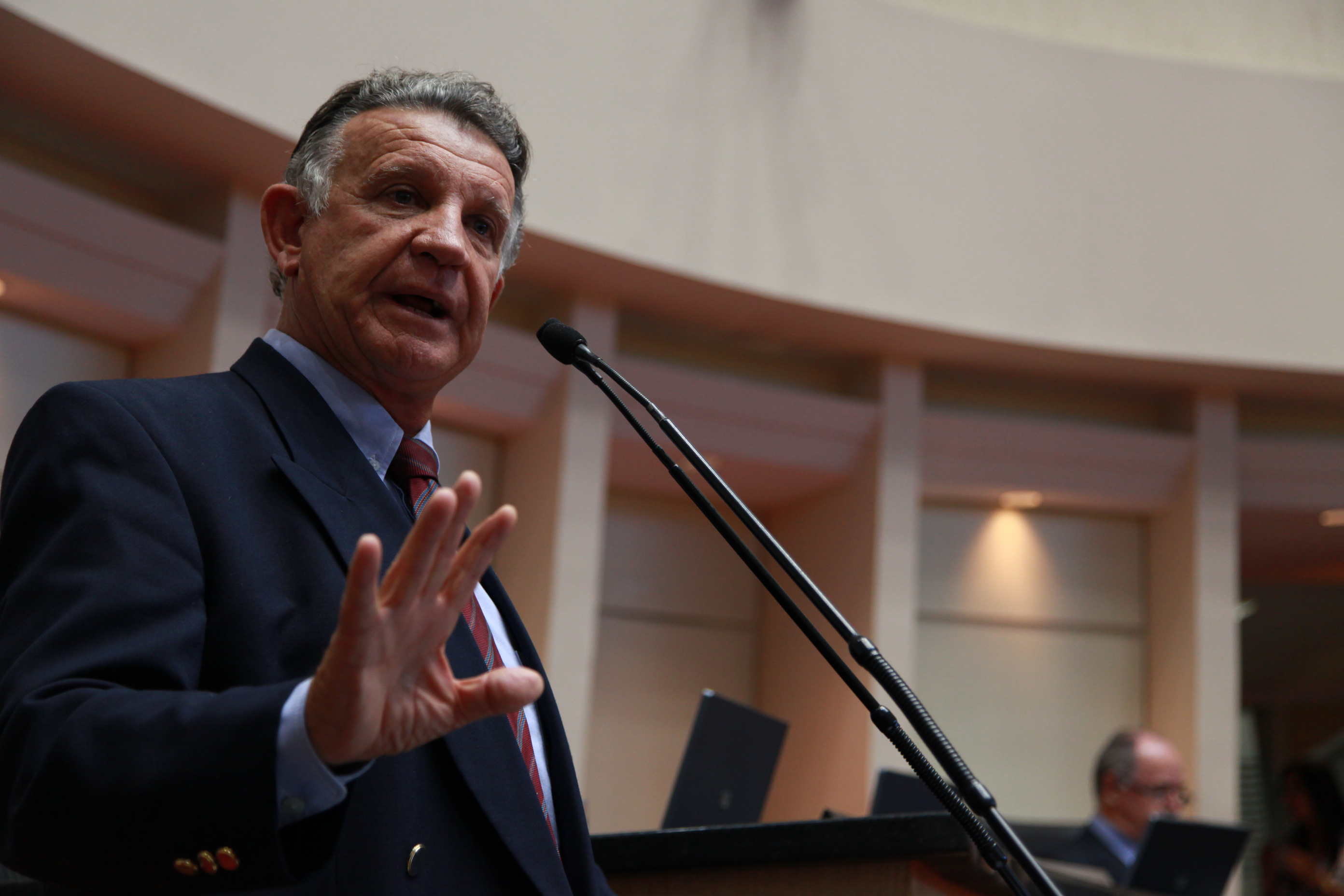 Sessão Ordinária - Plenário Osni Régis - Deputado Edison Andrino (PMDB) - Foto: Lucas Gabriel Diniz