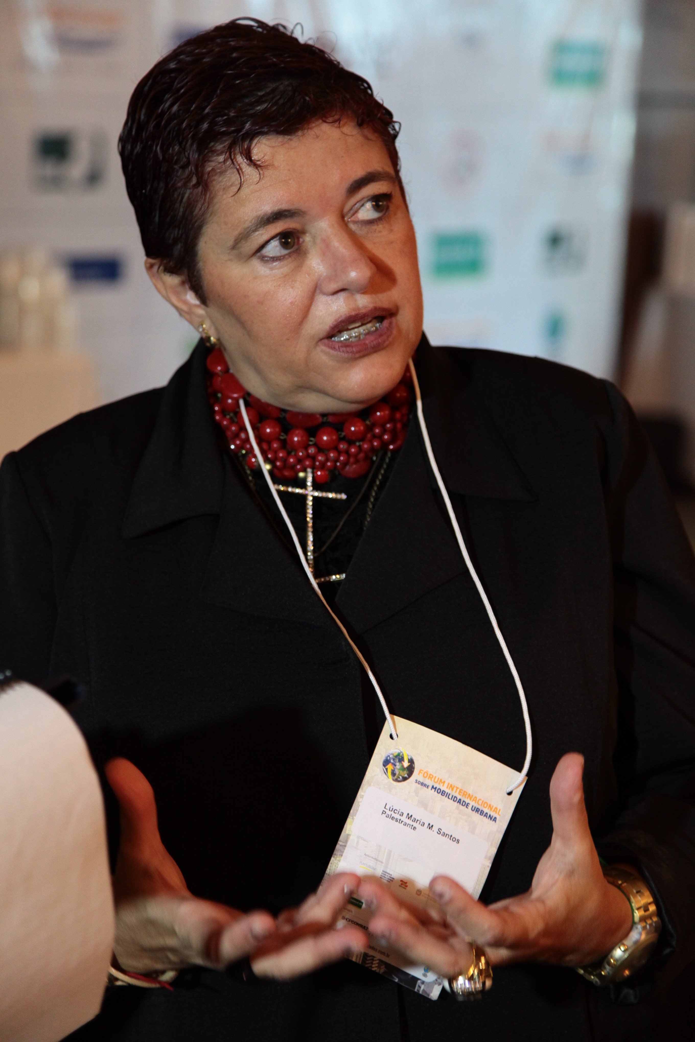 Fórum Internacional sobre Mobilidade Urbana. Lúcia Maria Santos. Foto: Miriam Zomer