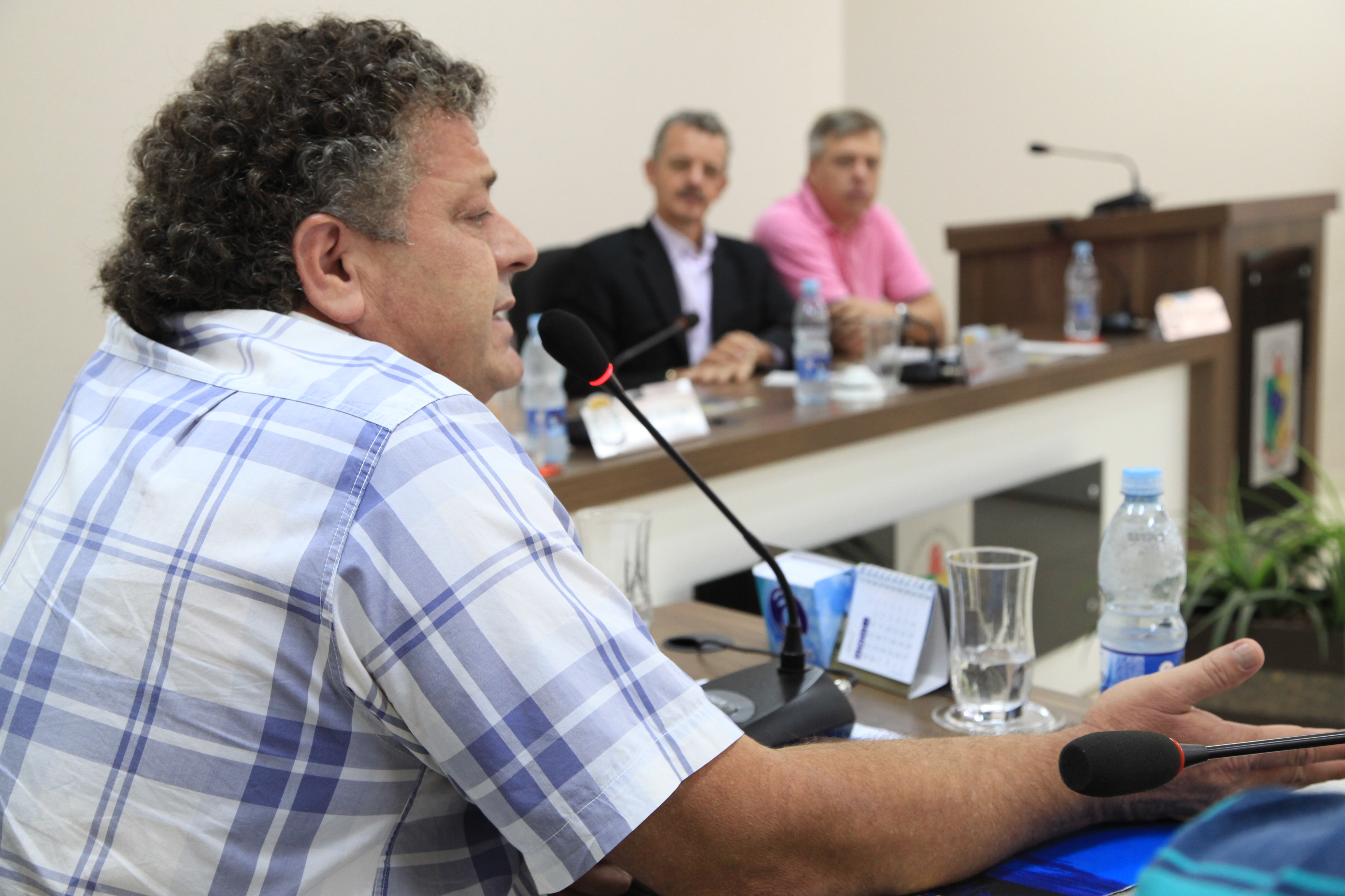 Comissão de Pesca e Aquicultura da Assembleia Legislativa realiza na cidade de Pinhalzinho, o seminário regional para debater o Plano Safra Pesca e Aqüicultura. Horst Doering.  Foto: Miriam Zomer