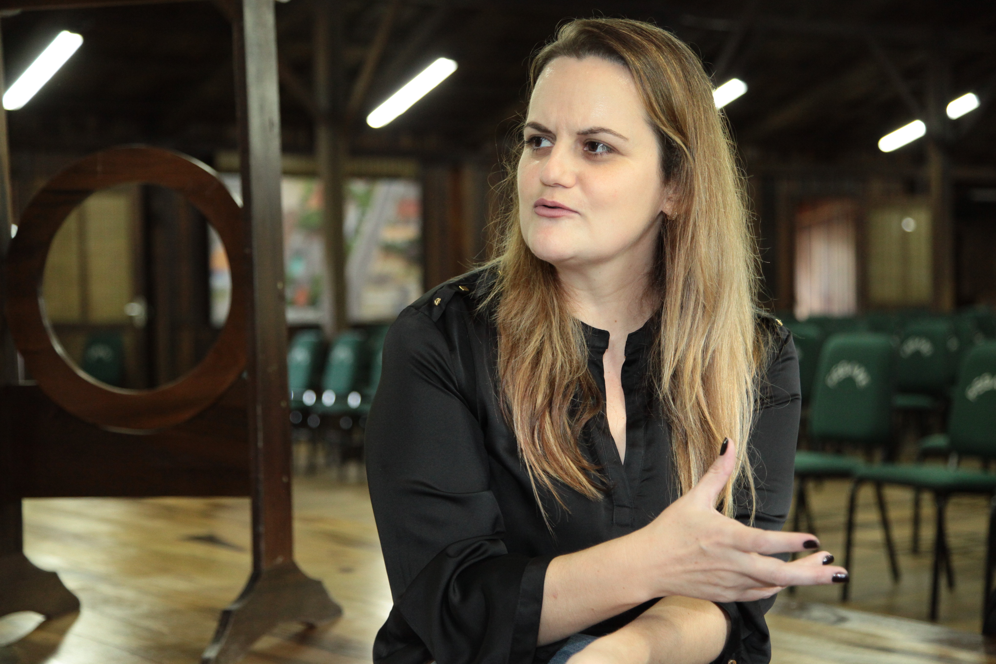 Joélia Sizenando, pesquisadora do Curso de Engenharia Ambiental da Unibave (Centro Universitário Barriga Verde) em Orleans. Foto: Miriam Zomer