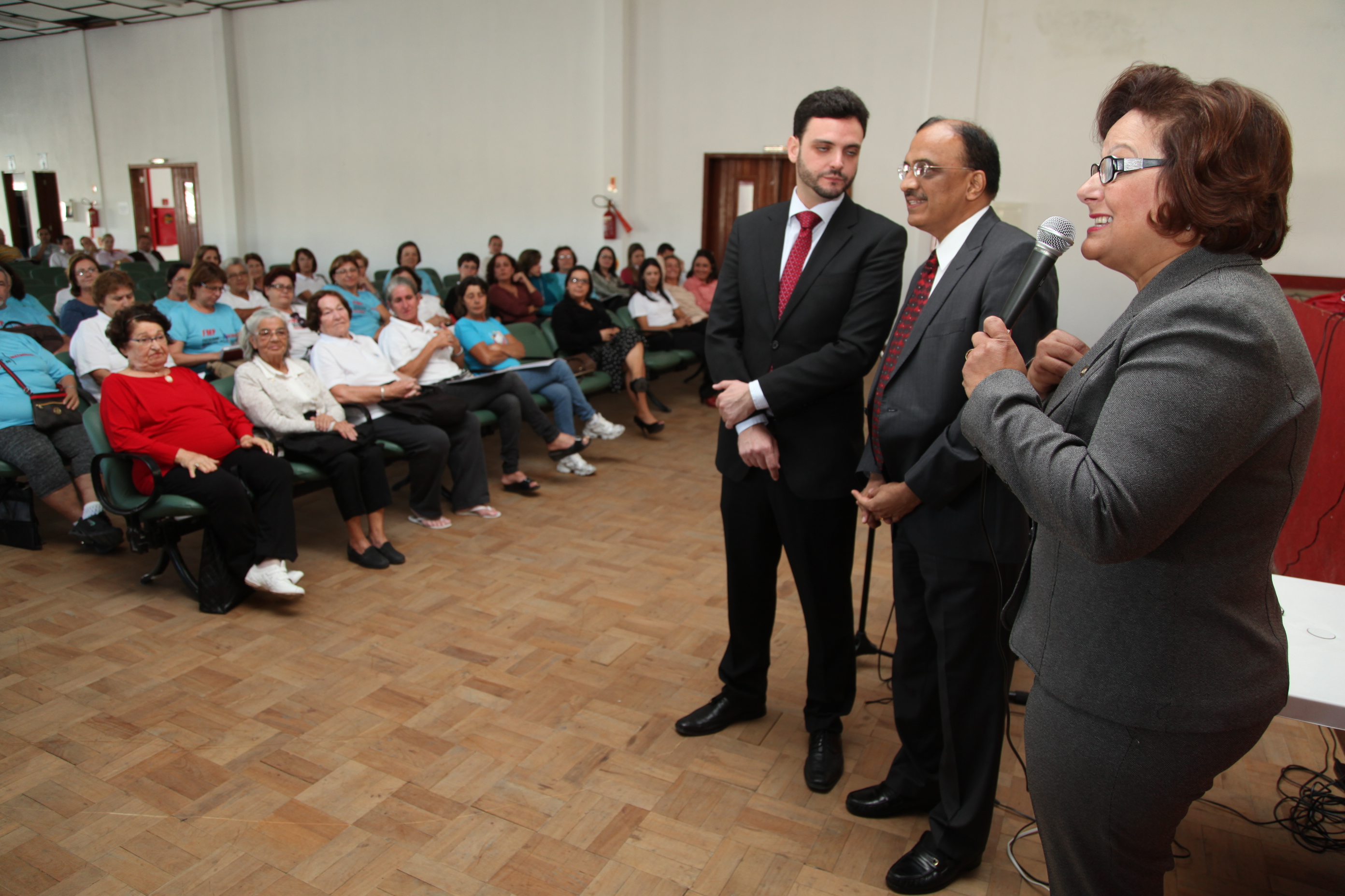 Visita do presidente da IFA, Dr. K. R. Gangadharan à Faculdade da Maturidade em Palhoça. Foto: Miriam Zomer