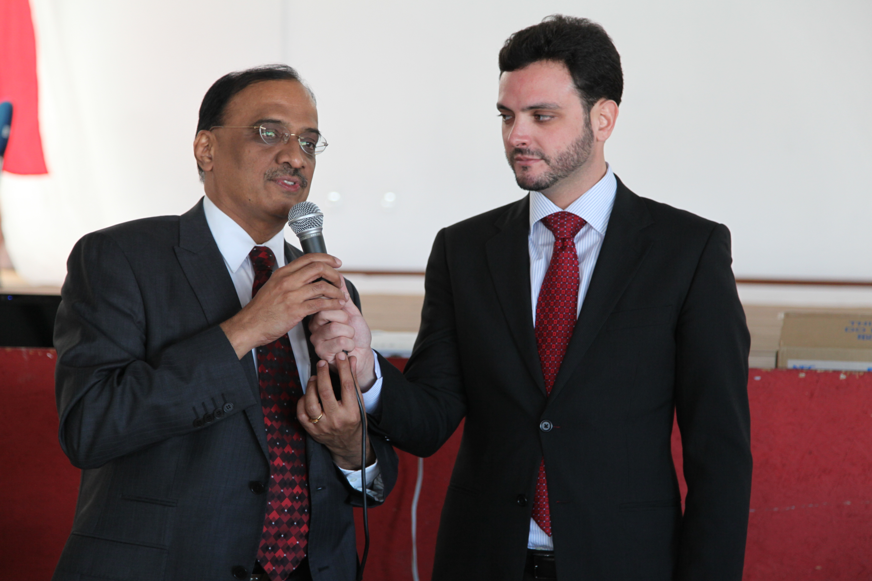 Visita do presidente da IFA, Dr. K. R. Gangadharan à Faculdade da Maturidade em Palhoça. Foto: Miriam Zomer