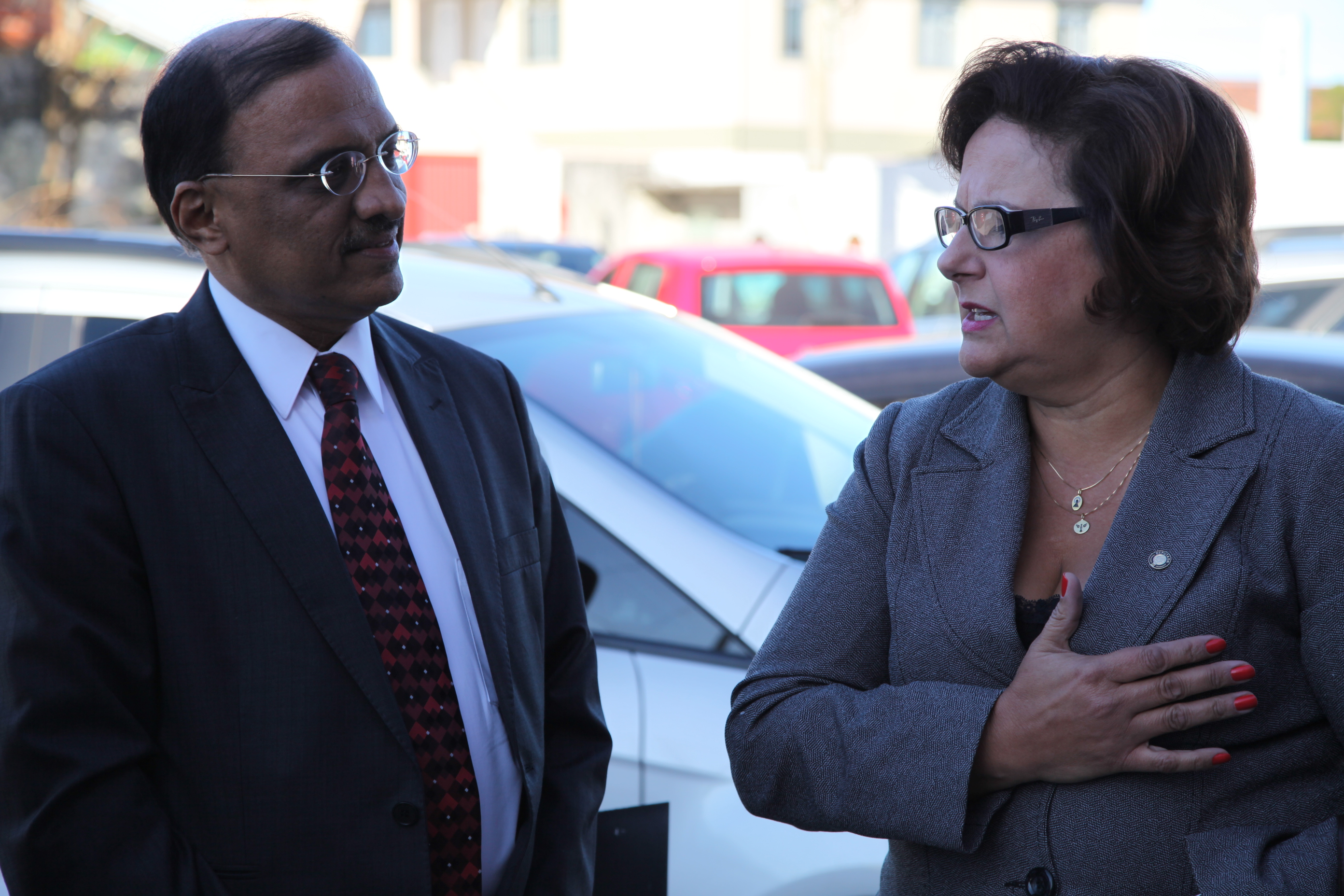 Visita do presidente da IFA, Dr. K. R. Gangadharan à Faculdade da Maturidade em Palhoça. Foto: Miriam Zomer
