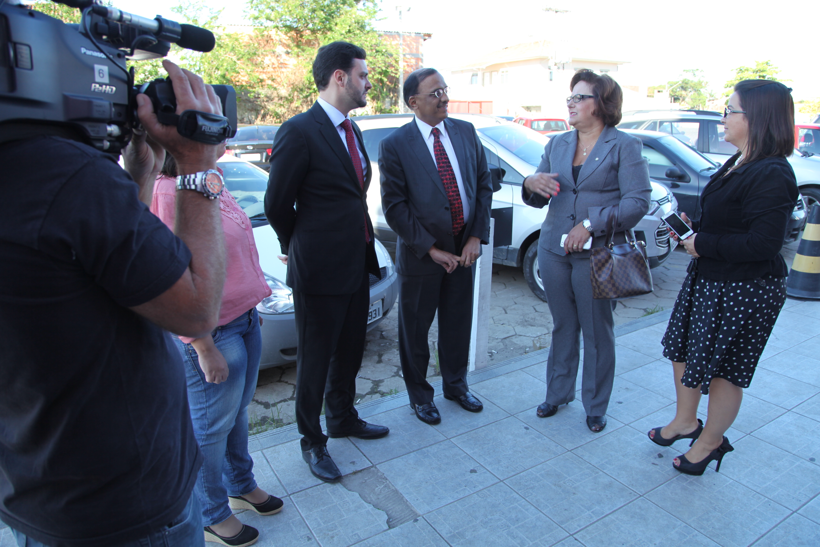 Visita do presidente da IFA, Dr. K. R. Gangadharan à Faculdade da Maturidade em Palhoça. Foto: Miriam Zomer