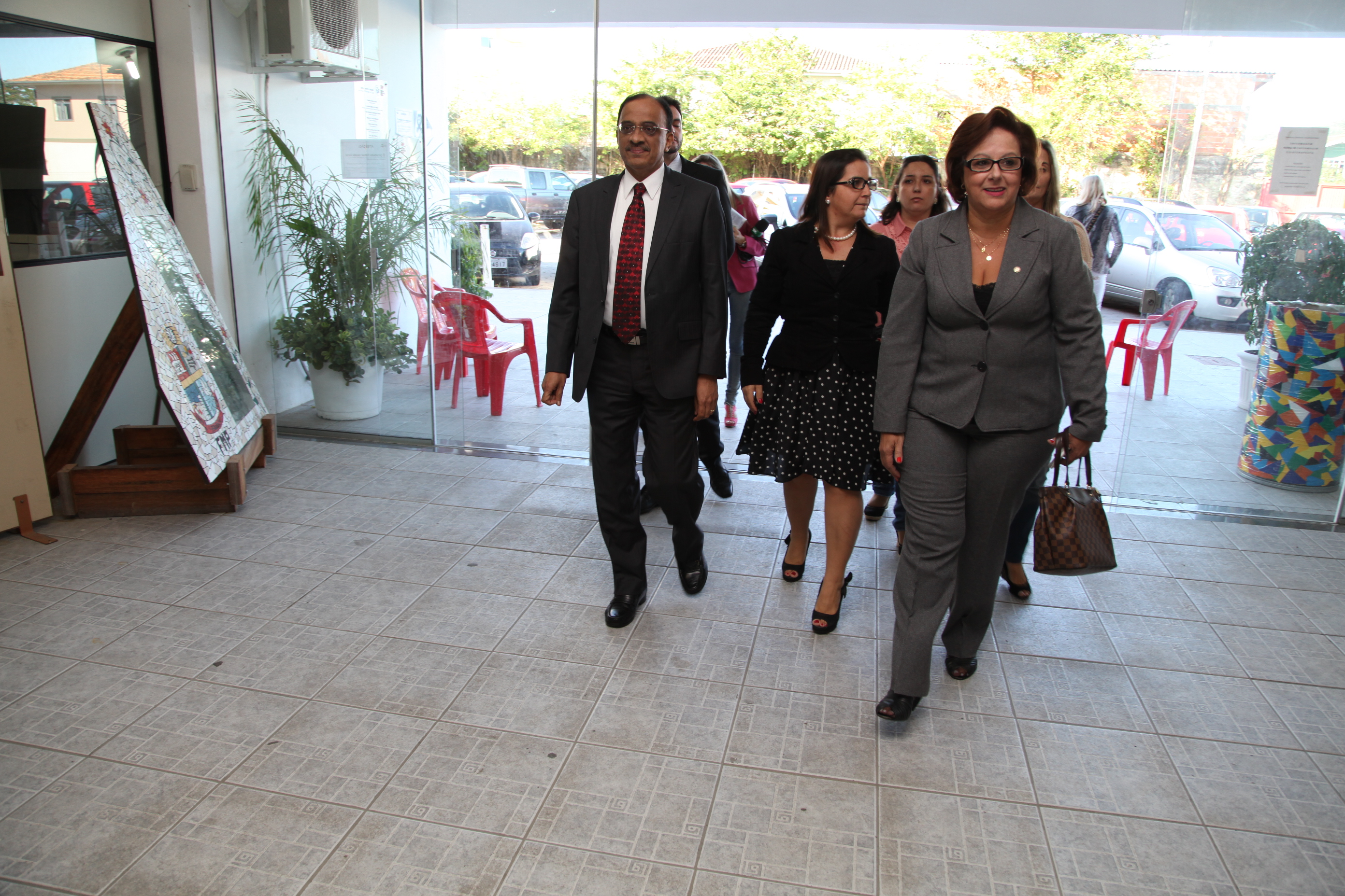 Visita do presidente da IFA, Dr. K. R. Gangadharan à Faculdade da Maturidade em Palhoça. Foto: Miriam Zomer