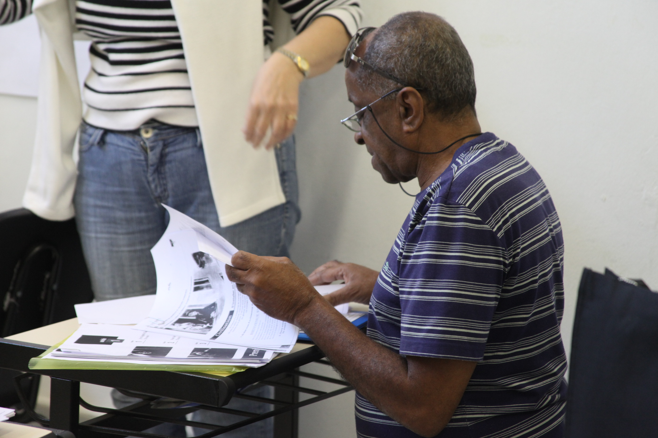 Deputada Dirce Heiderscheidt (PMDB) e Krishnamurthy Gangadharan visitam o Núcleo de Estudos da Terceira Idade (NETI) na UFSC e Grupo de Estudos da Terceira Idade (GETI) na Udesc. Foto: Fábio Queiroz