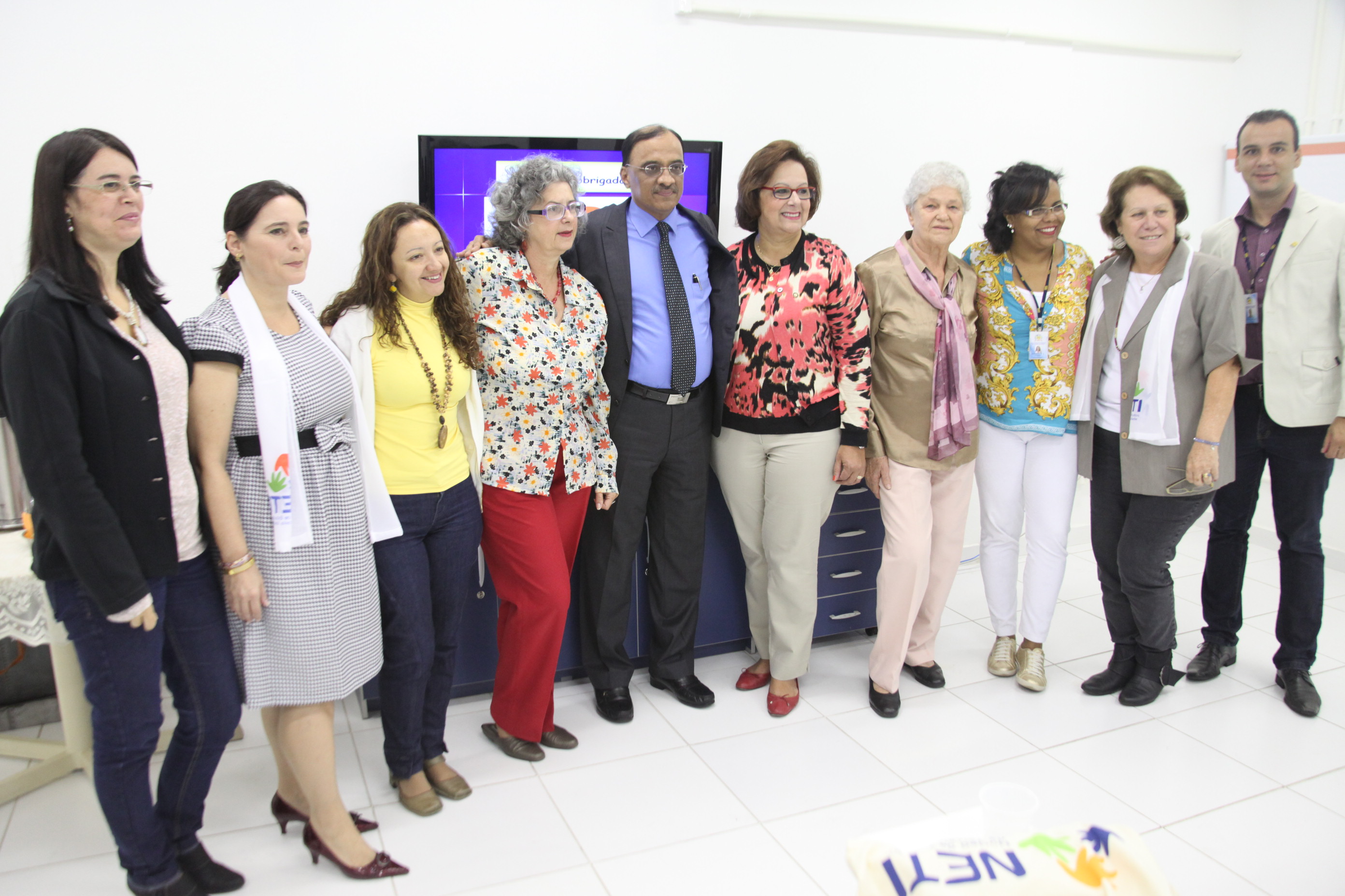Deputada Dirce Heiderscheidt (PMDB) e Krishnamurthy Gangadharan visitam o Núcleo de Estudos da Terceira Idade (NETI) na UFSC e Grupo de Estudos da Terceira Idade (GETI) na Udesc. Foto: Fábio Queiroz