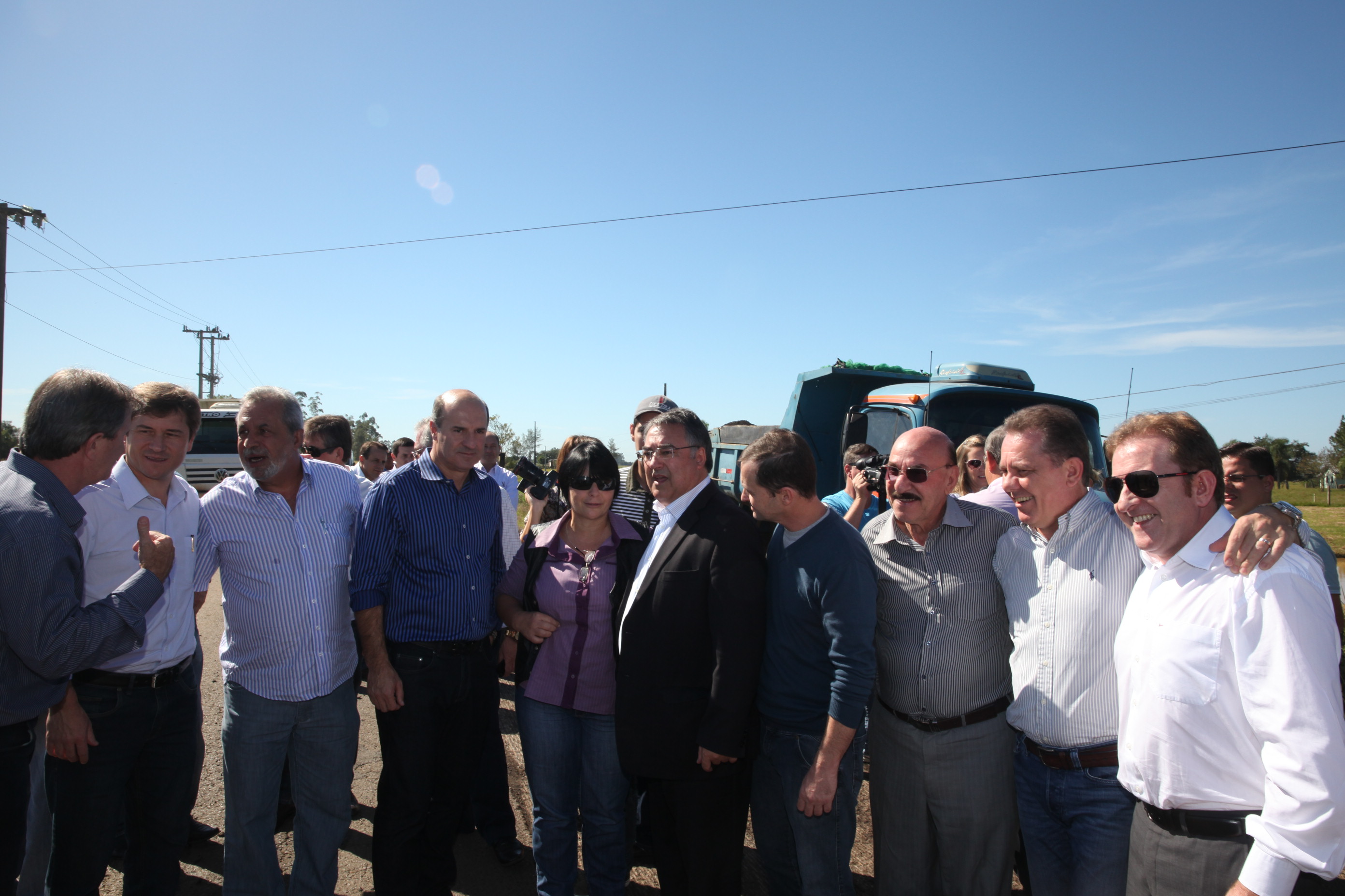 Visita com Governador - Vistoria das Obras SC 108 - Foto: Alberto Neves