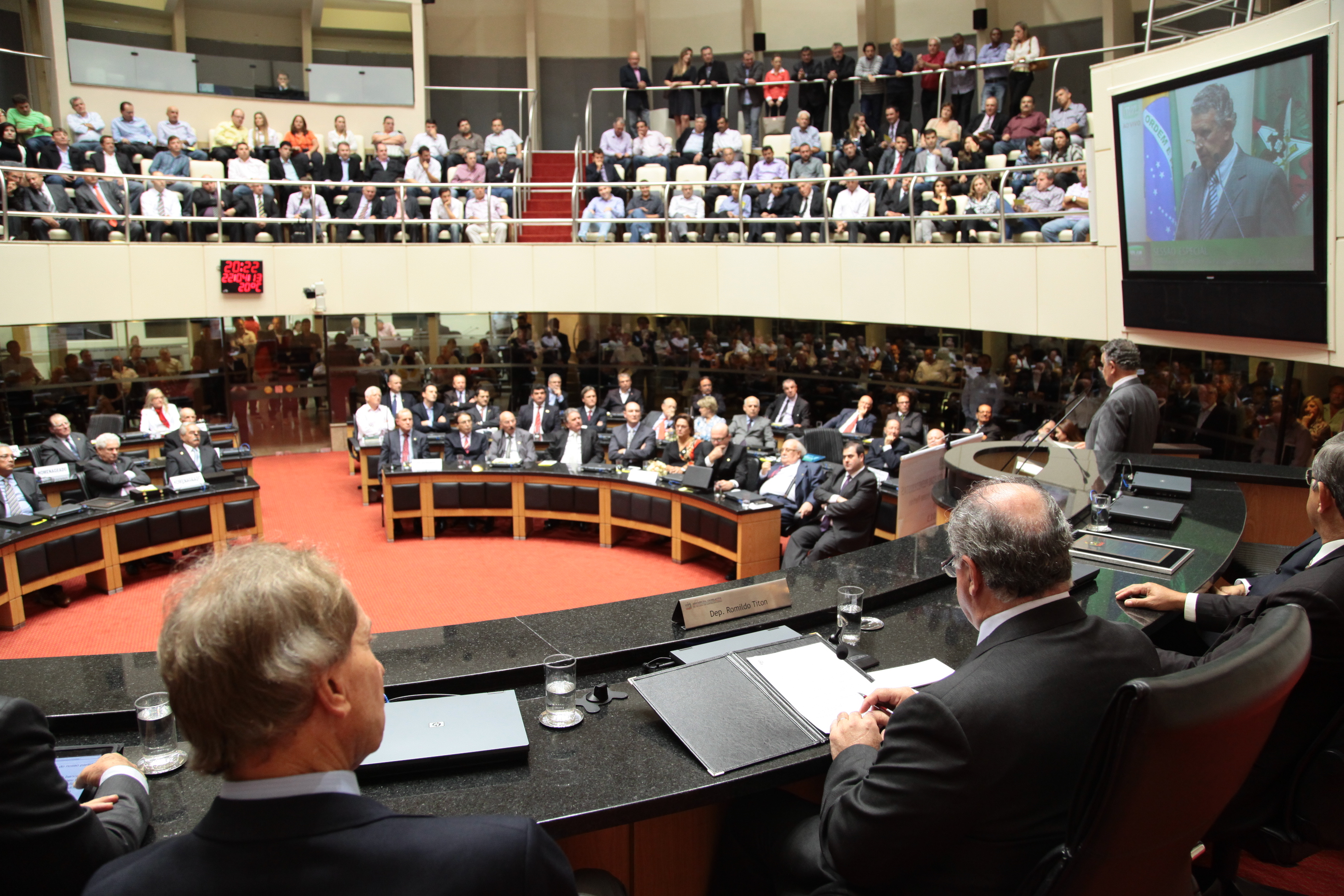 Sessão Especial em homenagem aos 47 anos de fundação do Partido do Movimento Democrático do Brasil - PMDB. Foto: Miriam Zomer