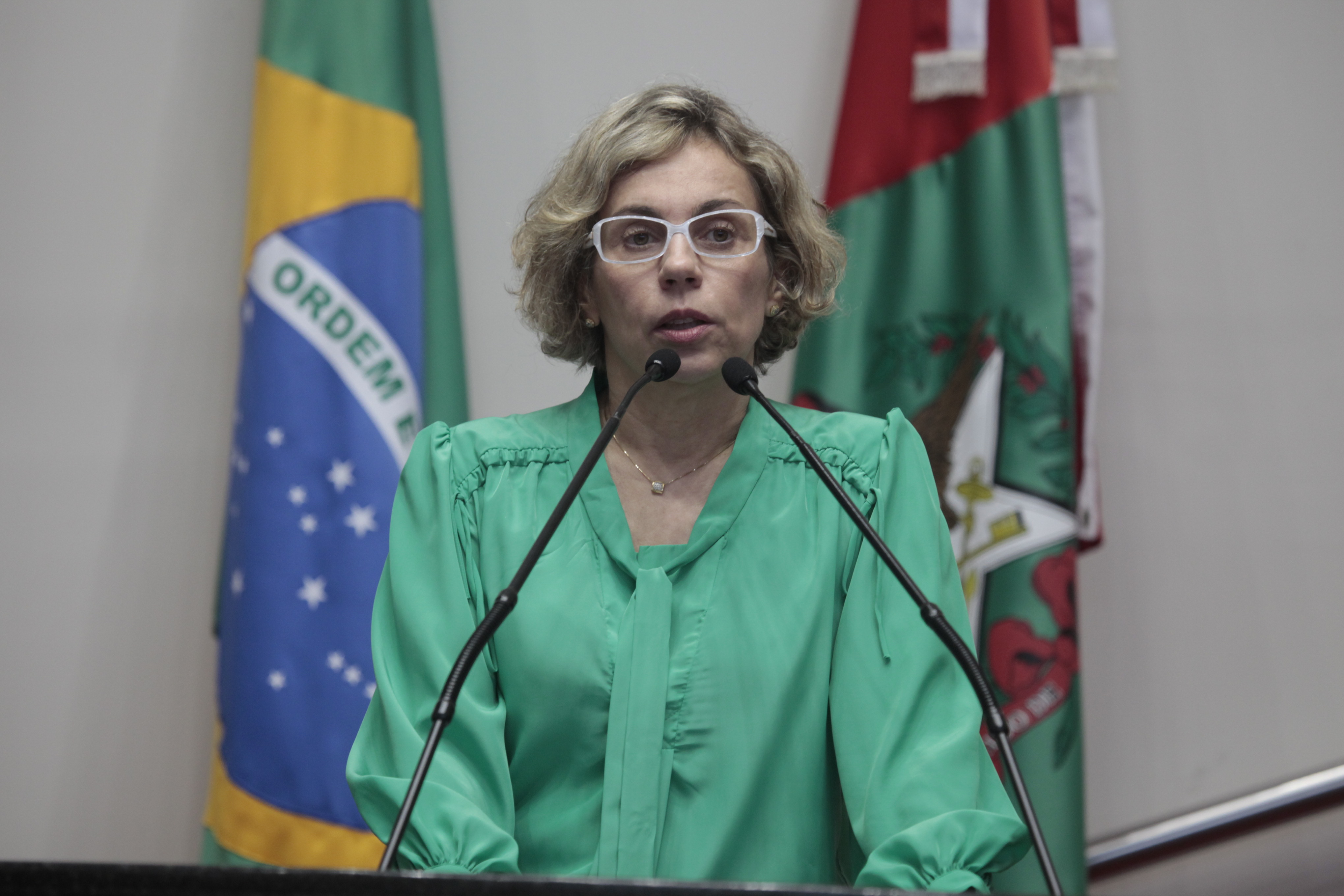 Sessão Ordinária - Plenário Osni Régis - Deputada: Ana Paula Lima (PT) - Foto: Carlos Kilian