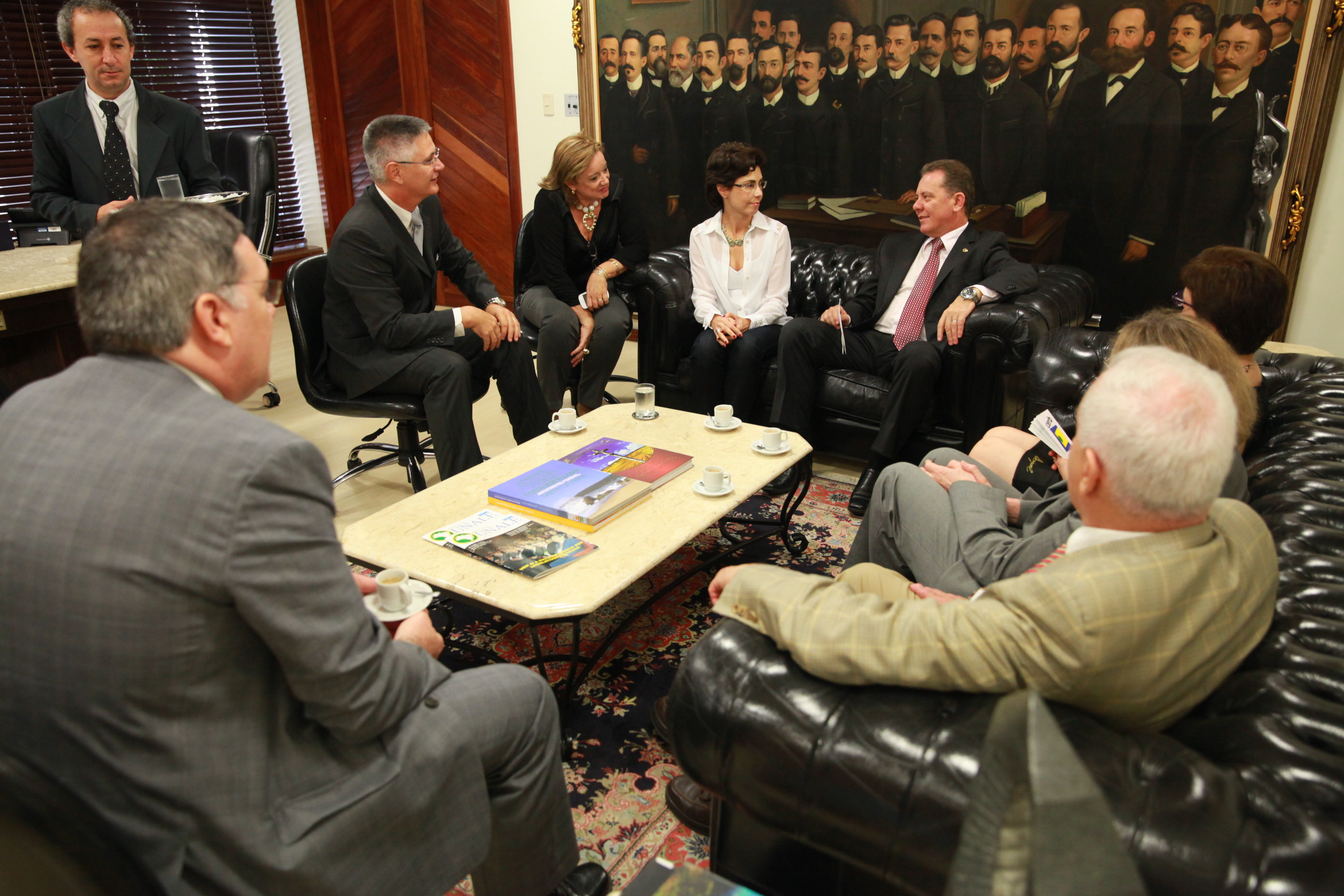 Presidente Joares Ponticelli Recebe Comitiva da UQAM - Foto: Lucas Gabriel Diniz