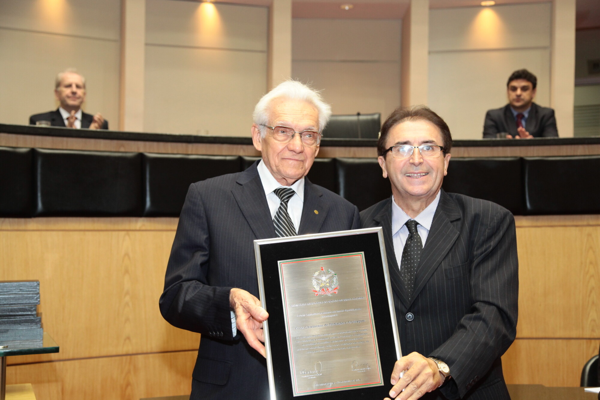 Sessão Especial em homenagem à Corte Catarinense de Mediação e Arbitragem pela passagem dos seus 15 anos. Foto: Alberto Neves