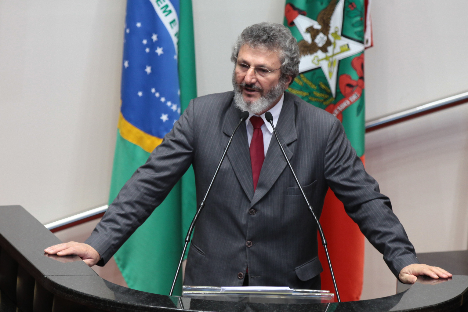 Sessão Ordinária - Plenário Osni Régis - Deputado: Padre Pedro Baldissera (PT) - Foto: Miriam Zomer