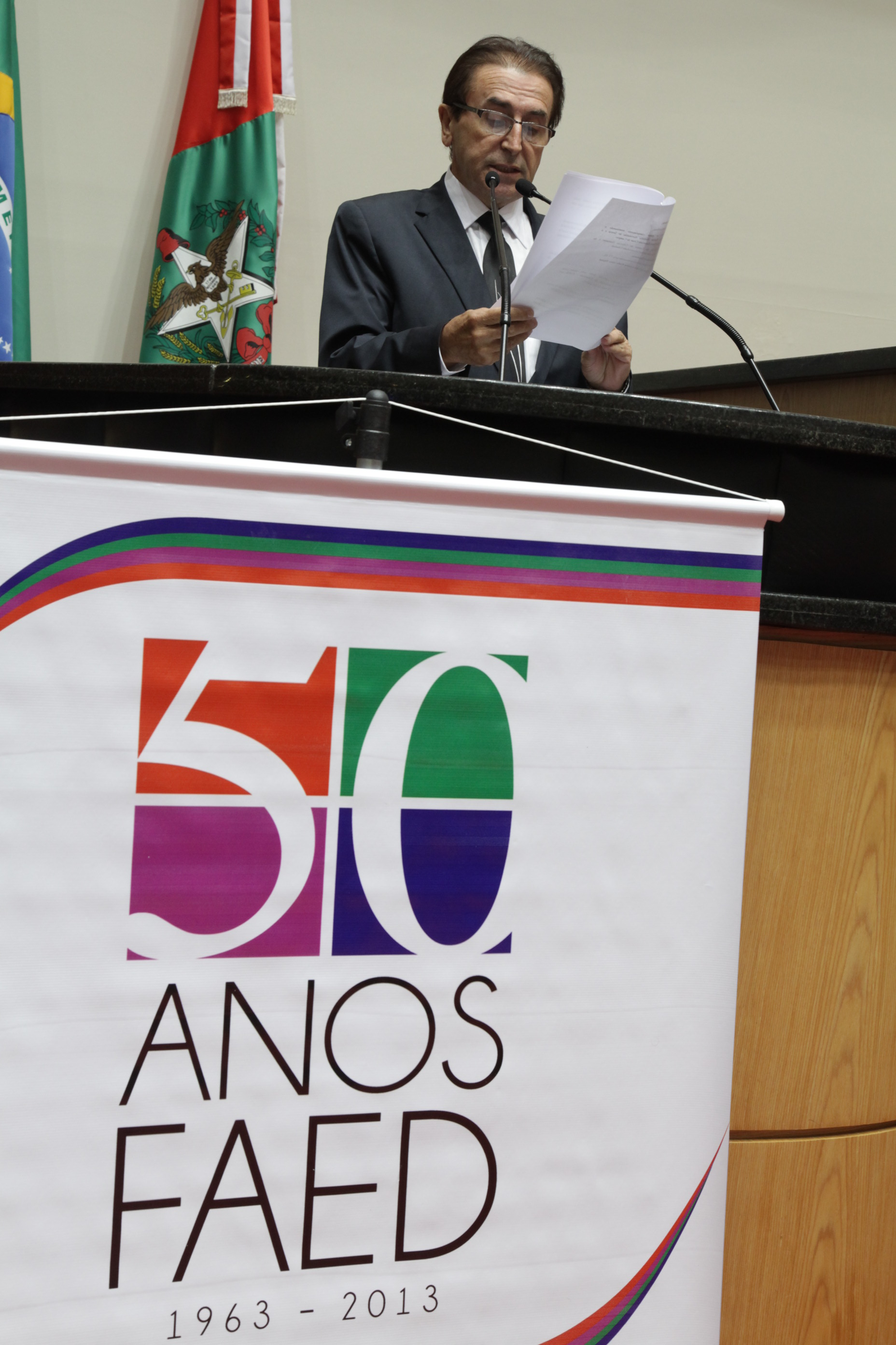 Sessão Especial - Homenagem aos 50 anos do Centro de Ciências Humanas da Educação - FAED  -  Deputado Antônio Aguiar (PMDB)