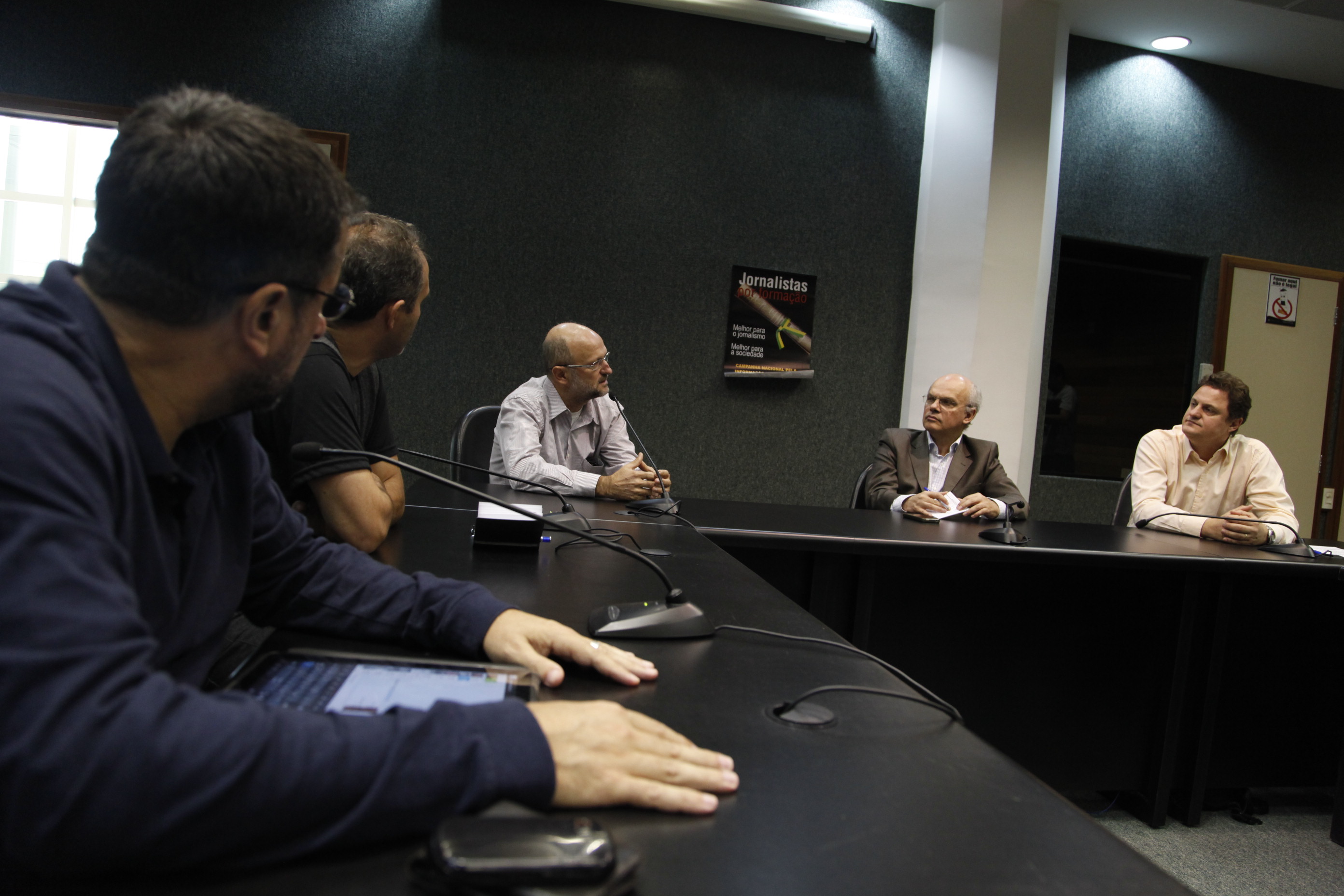 Reunião do Sindicato dos Jornalistas para discutir o avanço da profissão