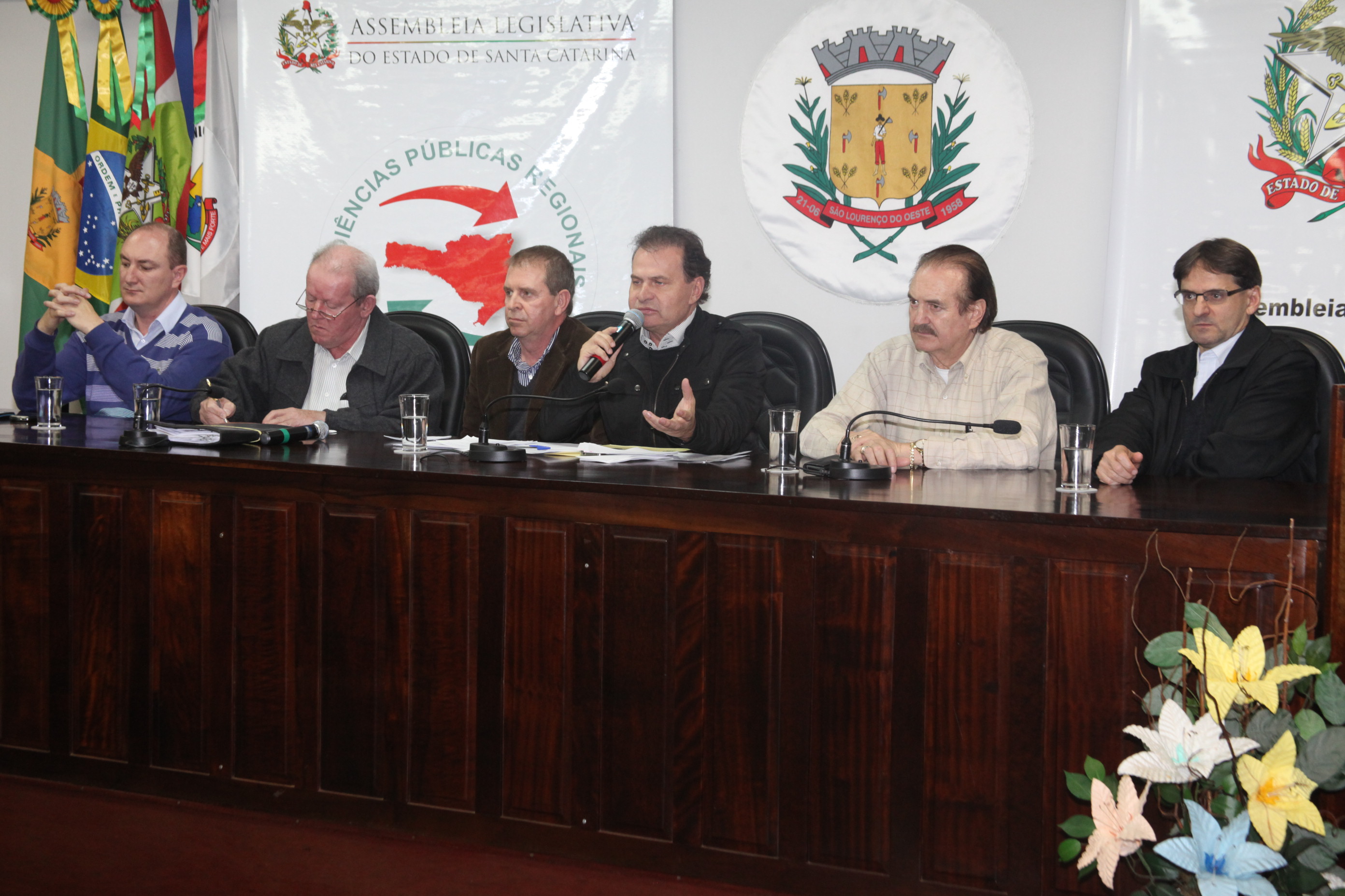 São Lourenço do Oeste sedia a quarta audiência pública do Orçamento Regionalizado 2013. Foto: Fábio Queiroz
