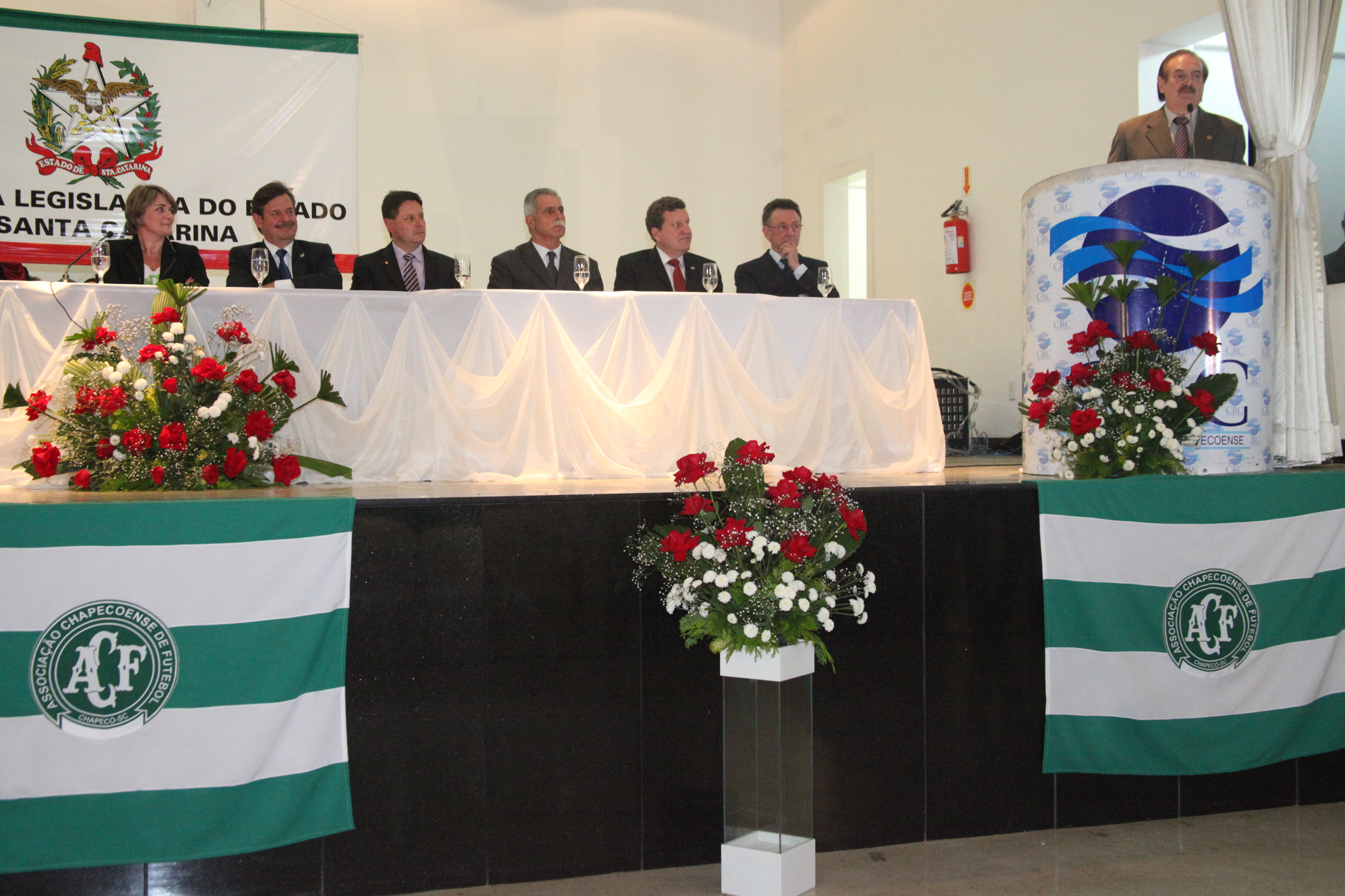 Parlamento homenageia a Chapecoense pelos seus 40 anos de história. Foto: Fábio Queiroz