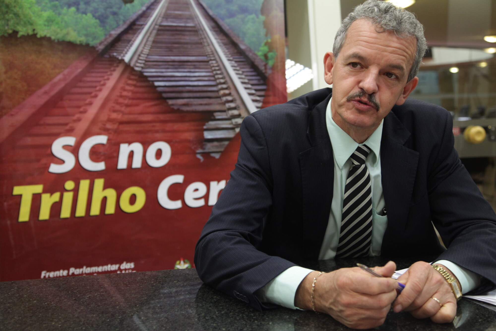 Frente parlamentar acompanha projetos ferroviários em SC