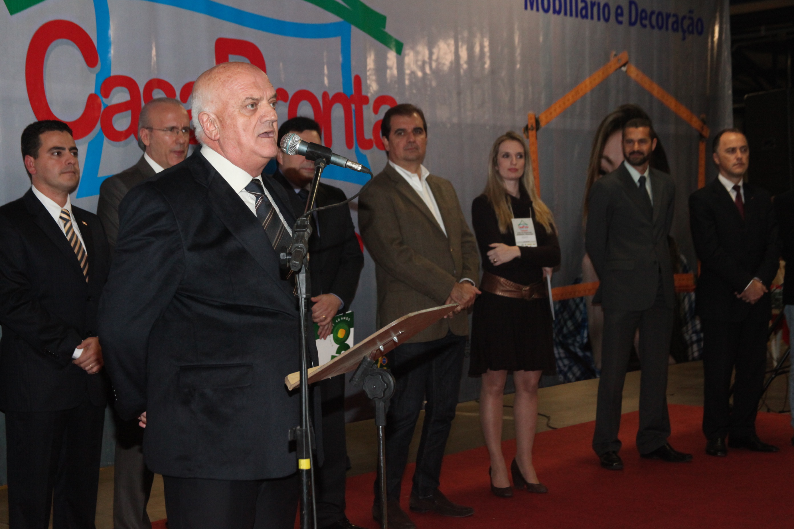 Prefeito de Tubarão Olávio Fachetti. Cerimônia de abertura da Feira da Indústria e Comércio (Feincos) em Tubarão. Foto: Fábio Queiroz