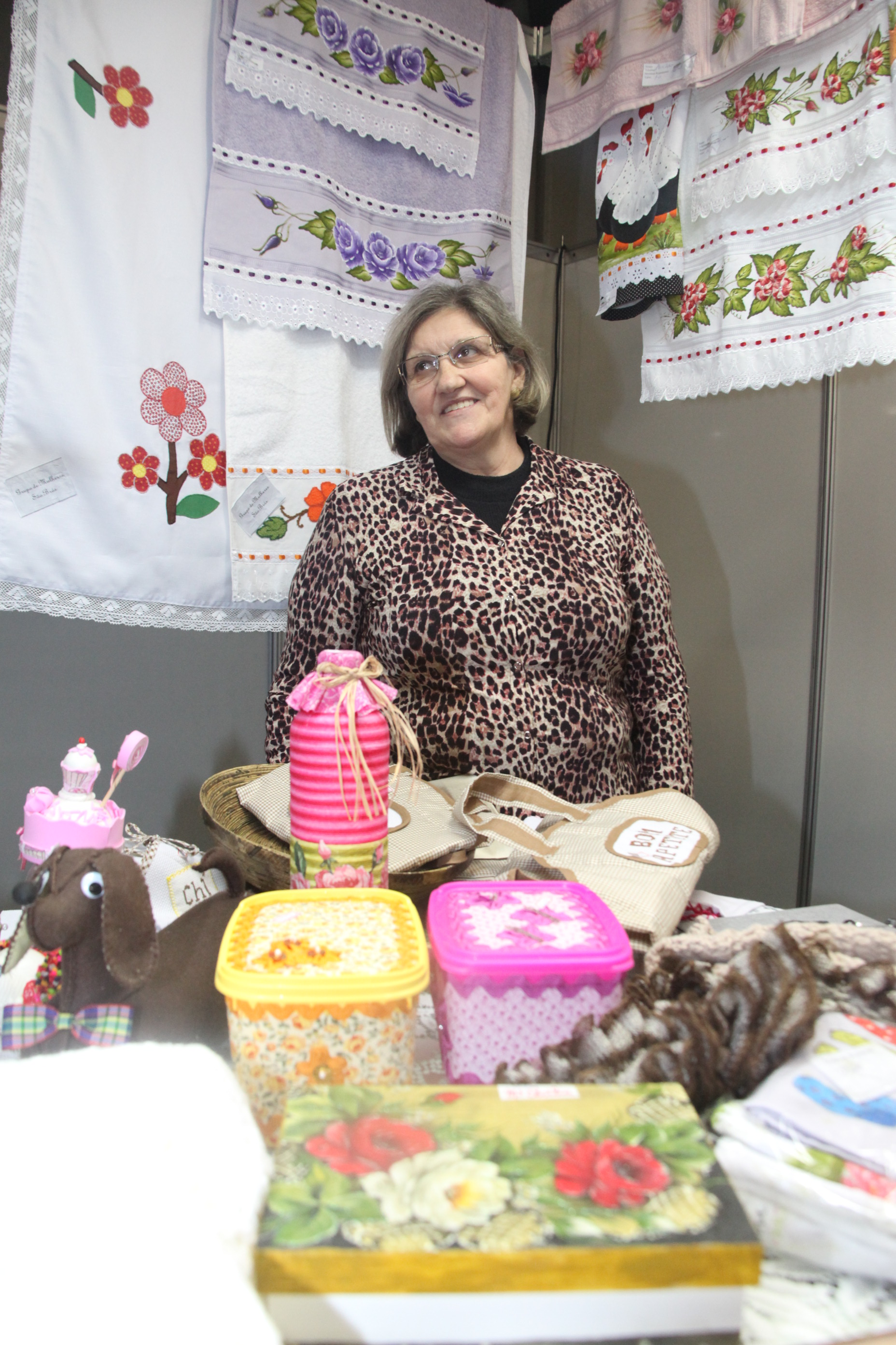 Santina Passarela de Faria - artesão - X Feincos em Tubarão. Foto: Fábio Queiroz