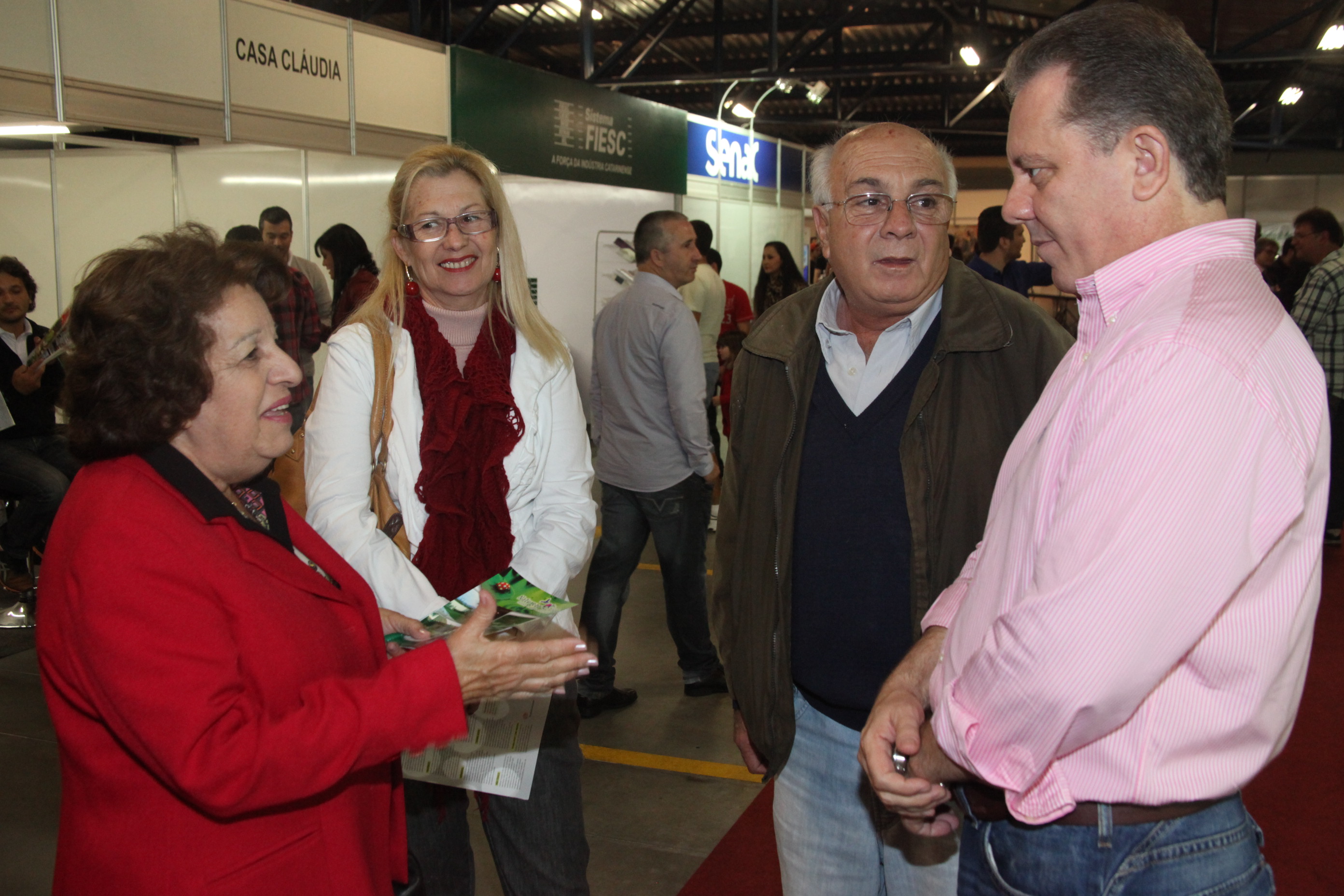 Joares Ponticelli, Presidente da Assembleia Legislativa de Santa Catarina, visita a X Feincos em Tubarão. Foto: Fábio Queiroz