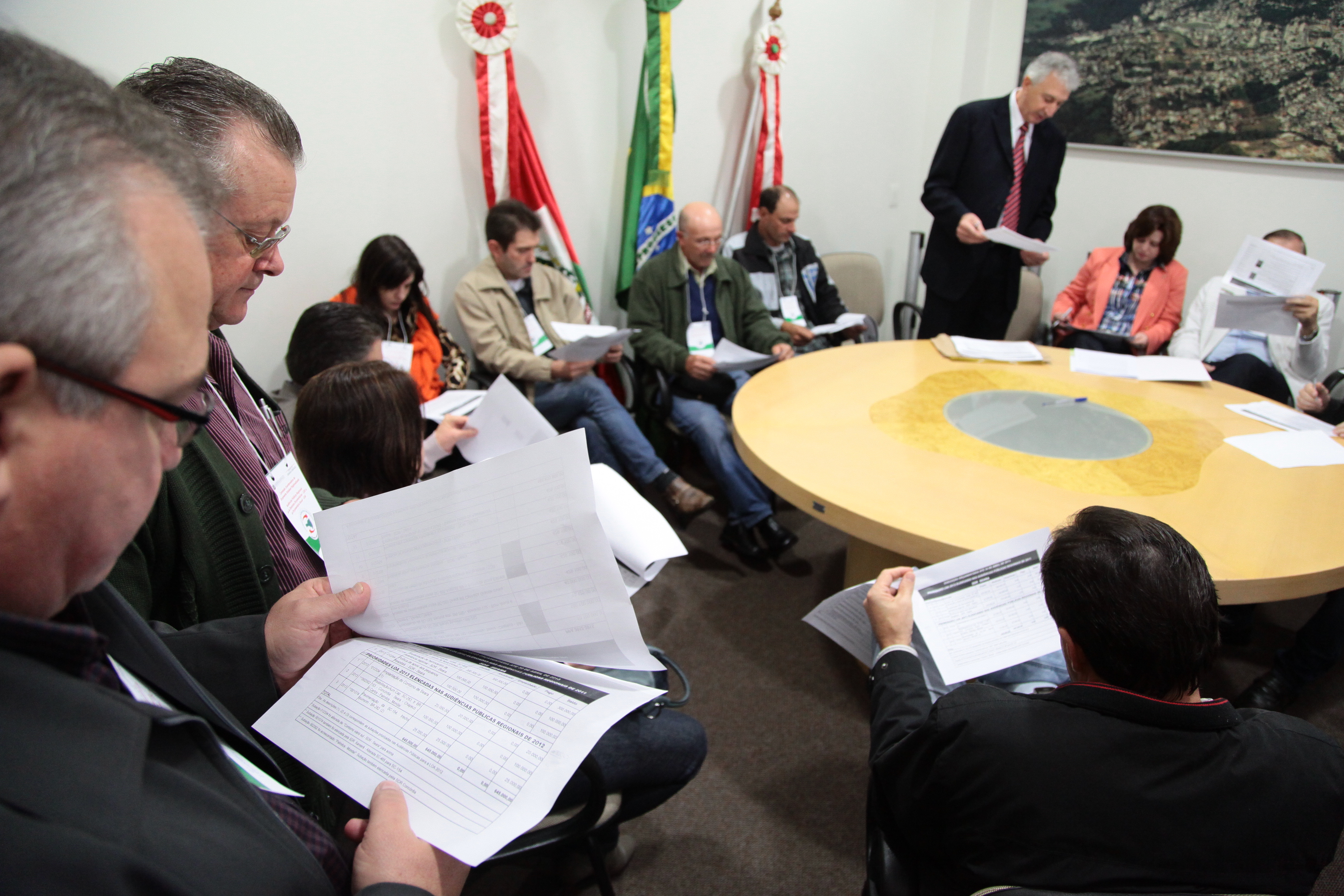 Audiência do Orçamento Regionalizado na cidade de Concórdia. Debate sobre as prioridades da região. Foto: Miriam Zomer