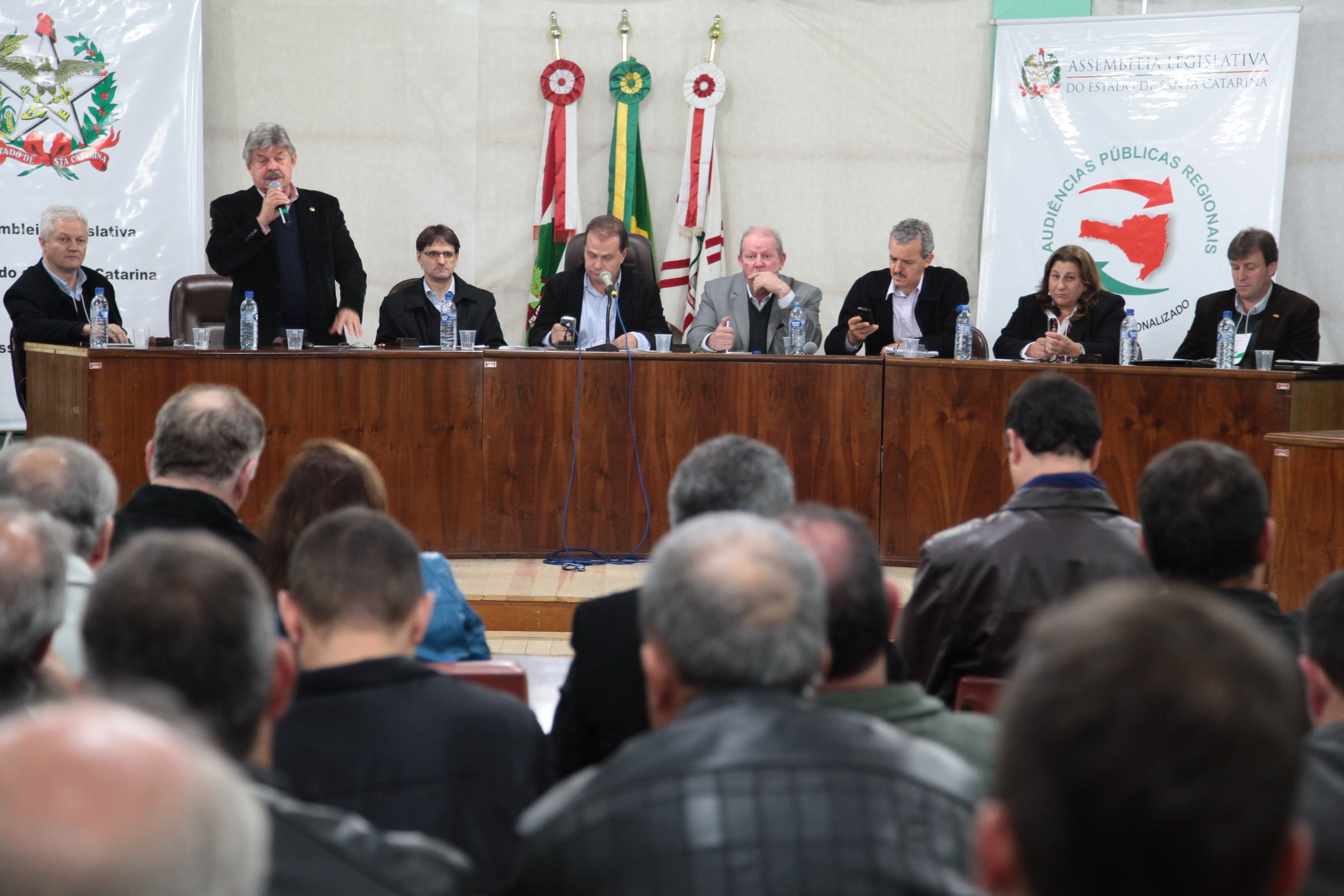 Audiência Pública Regional sobre a Lei de Diretrizes Orçamentárias (LDO) 2013 e Lei Orçamentária Anual (LOA) 2014, na cidade de Curitibanos. Foto: Miriam Zomer