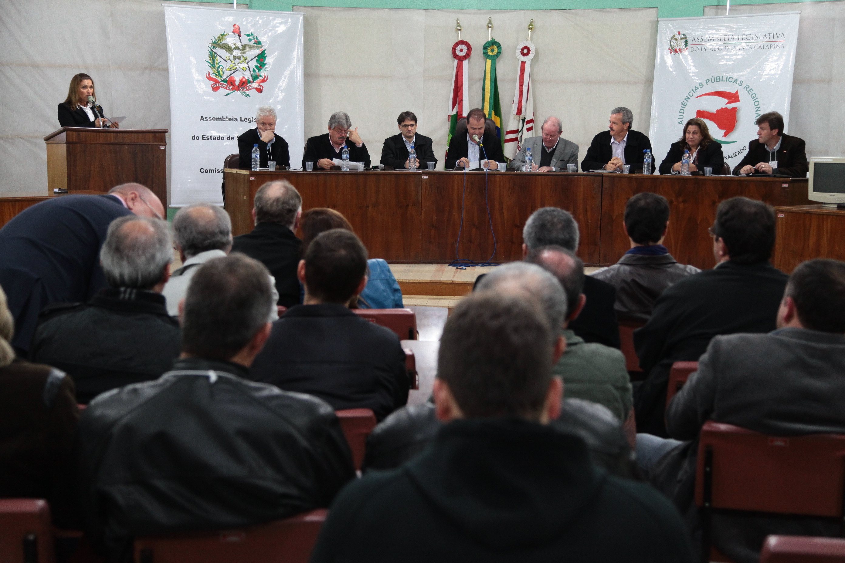 Audiência Pública Regional sobre a Lei de Diretrizes Orçamentárias (LDO) 2013 e Lei Orçamentária Anual (LOA) 2014, na cidade de Curitibanos. Foto: Miriam Zomer