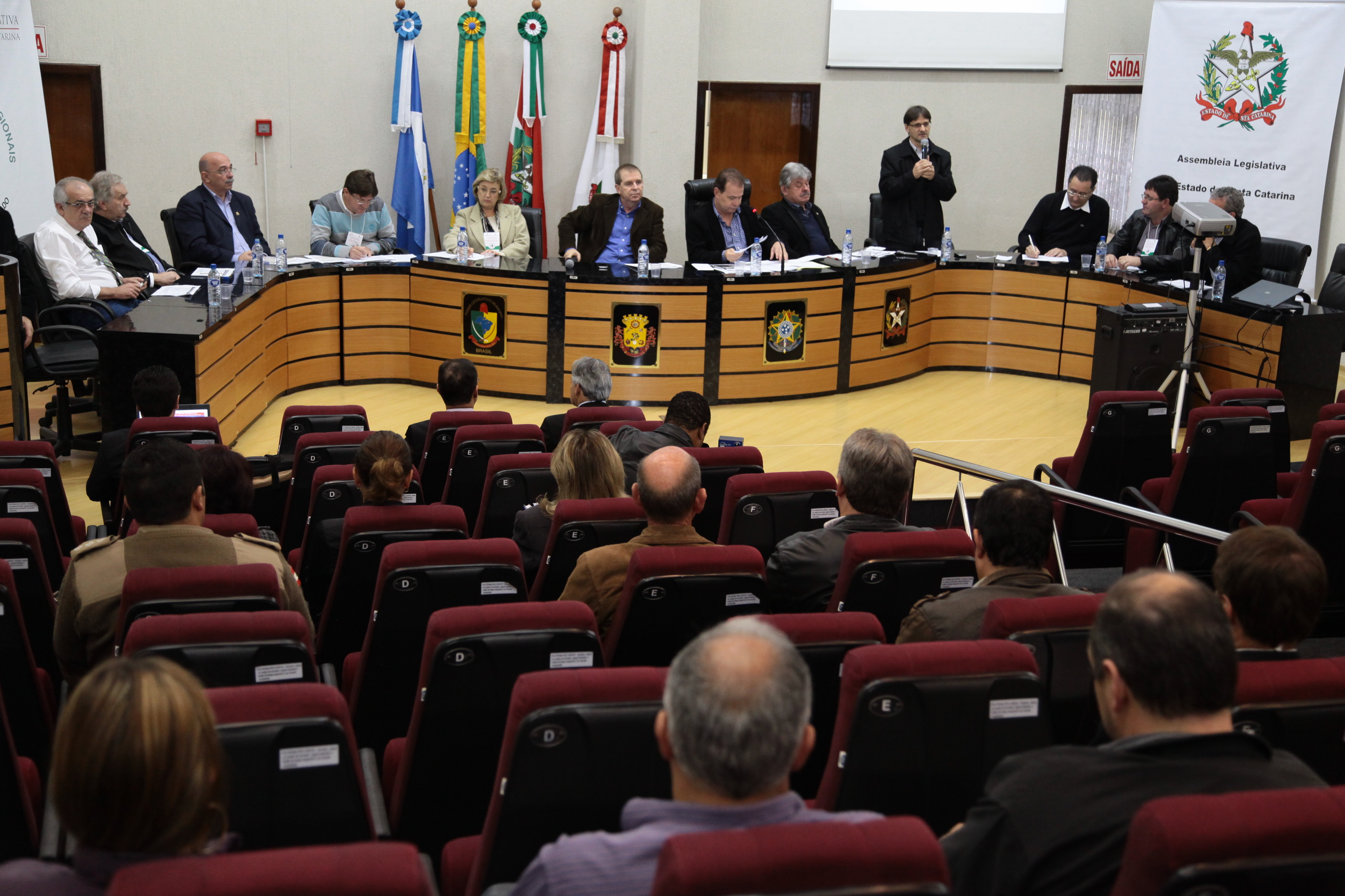Audiência Pública Regional sobre a Lei de Diretrizes Orçamentárias (LDO) 2013 e Lei Orçamentária Anual (LOA) 2014, na cidade de Videira. Foto: Miriam Zomer