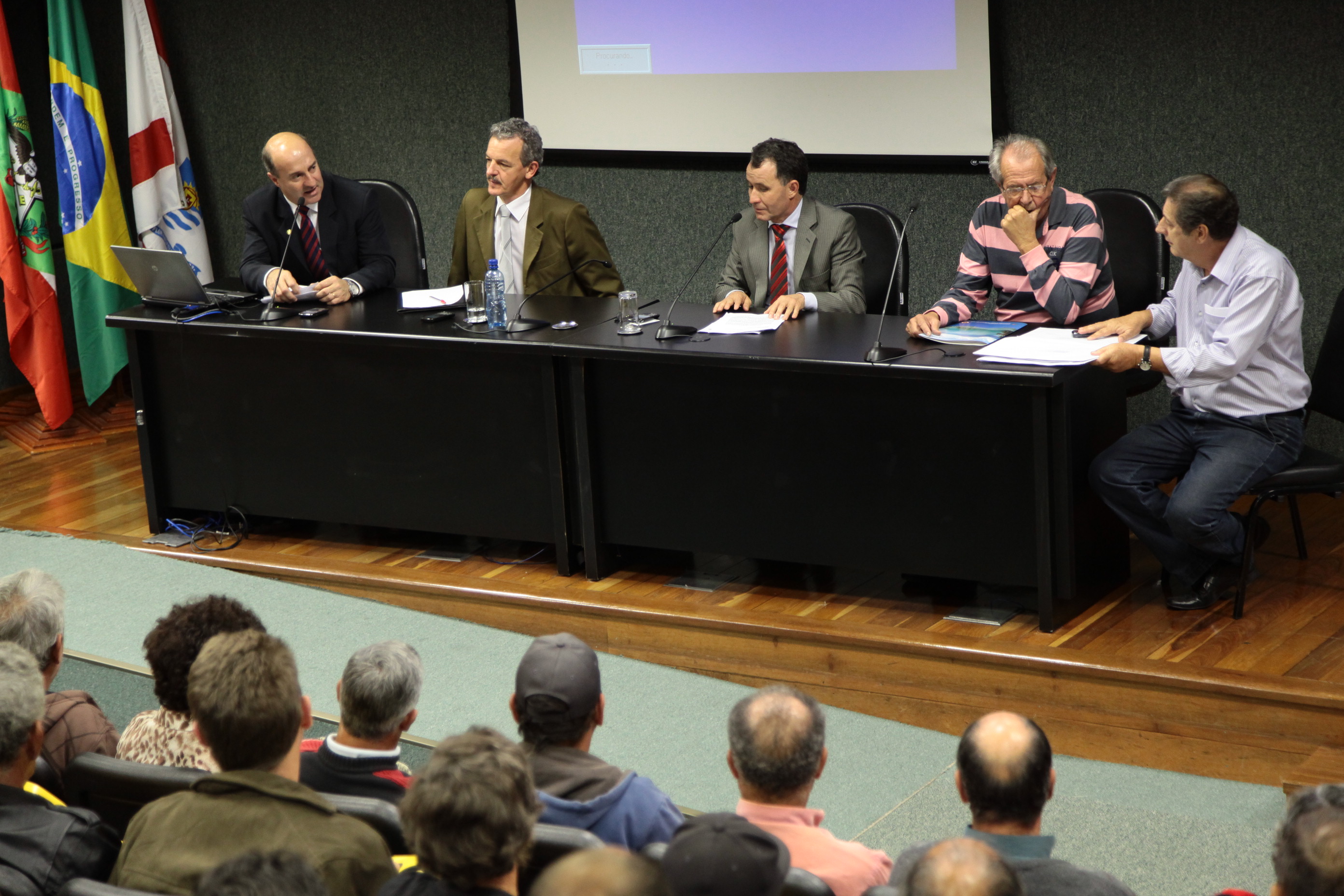 Reunião com a Federação dos Pescadores do Estado de Santa Catarina - FEPESC e representantes das 36 colônias de pescadores do Estado. Foto: Miriam Zomer