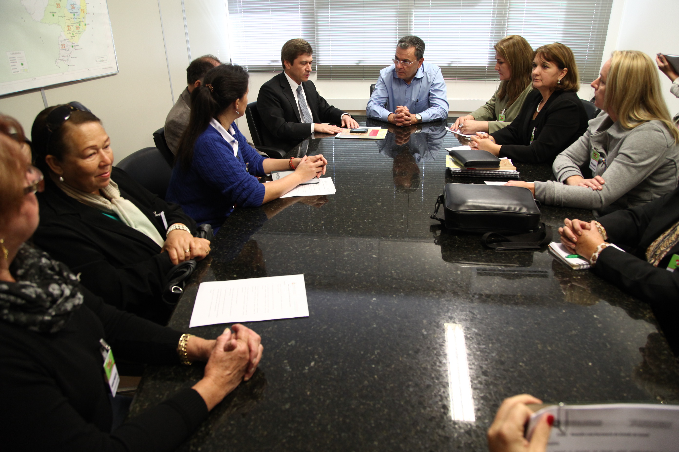 Audiência na Secretaria de Saúde com Comissão de Defesa dos Direitos da Pessoa com Deficência. Foto: Miriam Zomer