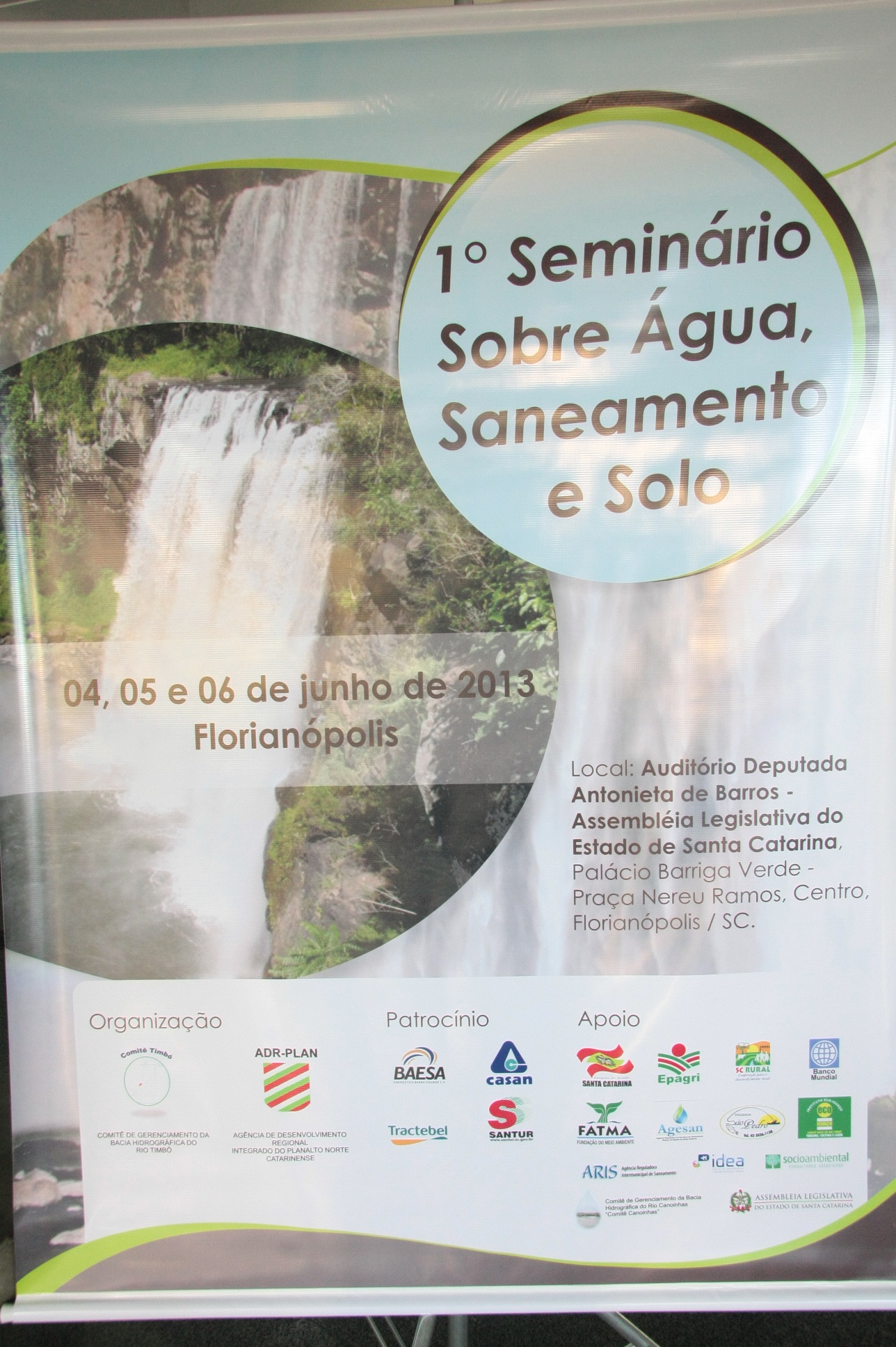 1º Seminário sobre Água, Saneamento e Solo
