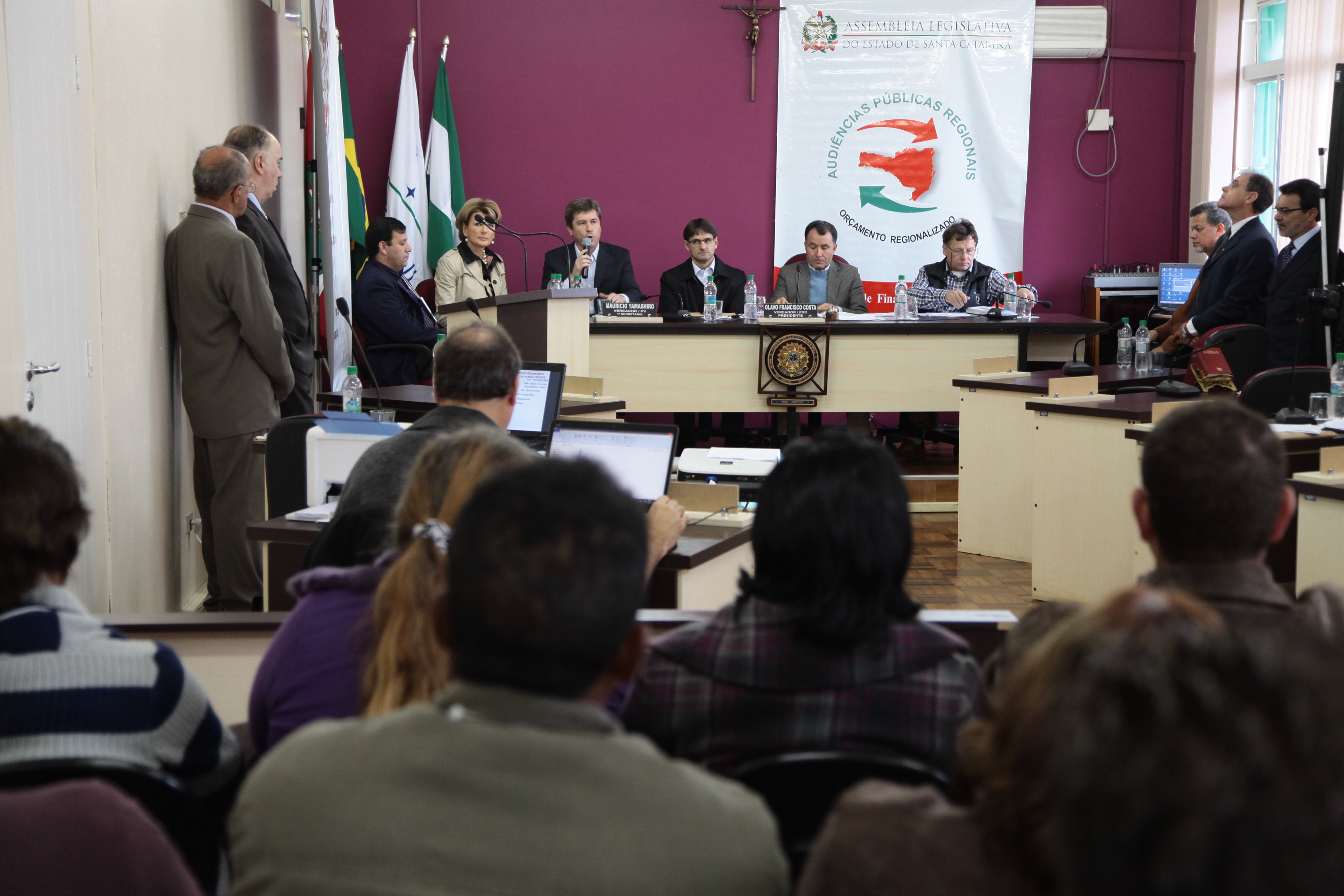 Audiência Pública do Orçamento Regionalizado em São Joaquim. Foto: Miriam Zomer