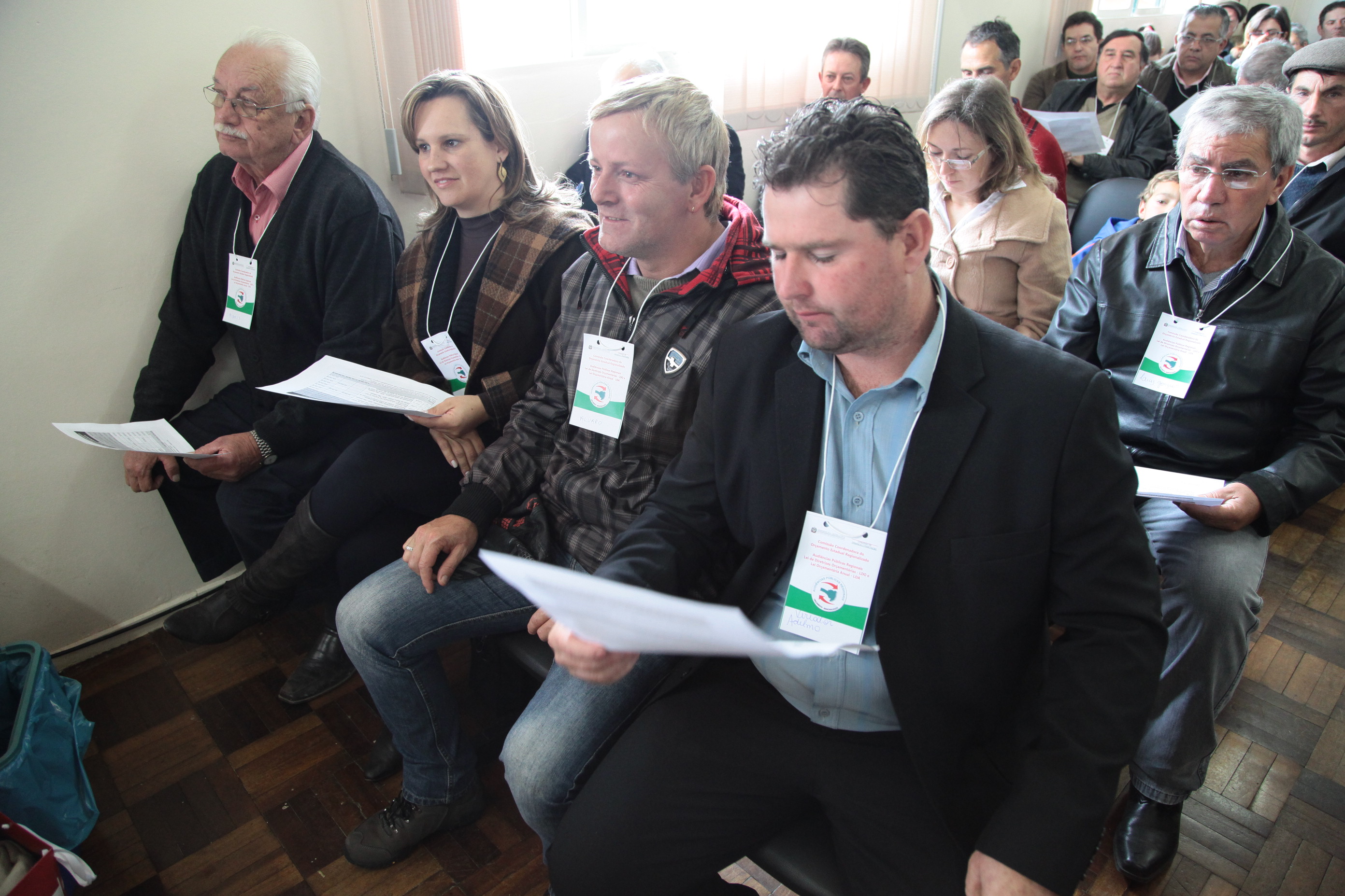 Público lota as dependências da Câmara de Vereadores na Audiência Pública do Orçamento Regionalizado em São Joaquim. Foto: Miriam Zomer