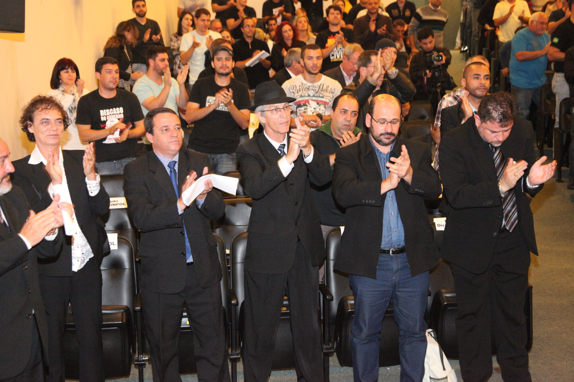 Cerimônia de posse da nova diretoria do Sinpol-SC. Foto: Fábio Queiroz